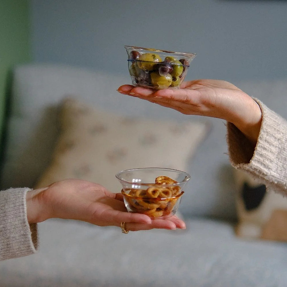 Amber Circle Pinch Bowl