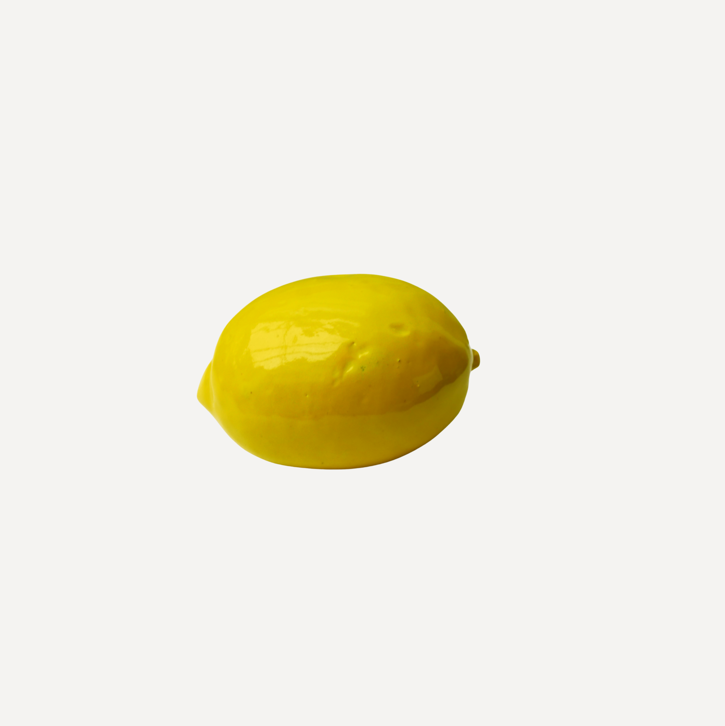 Handmade Ceramic Glazed Lemon Decorative