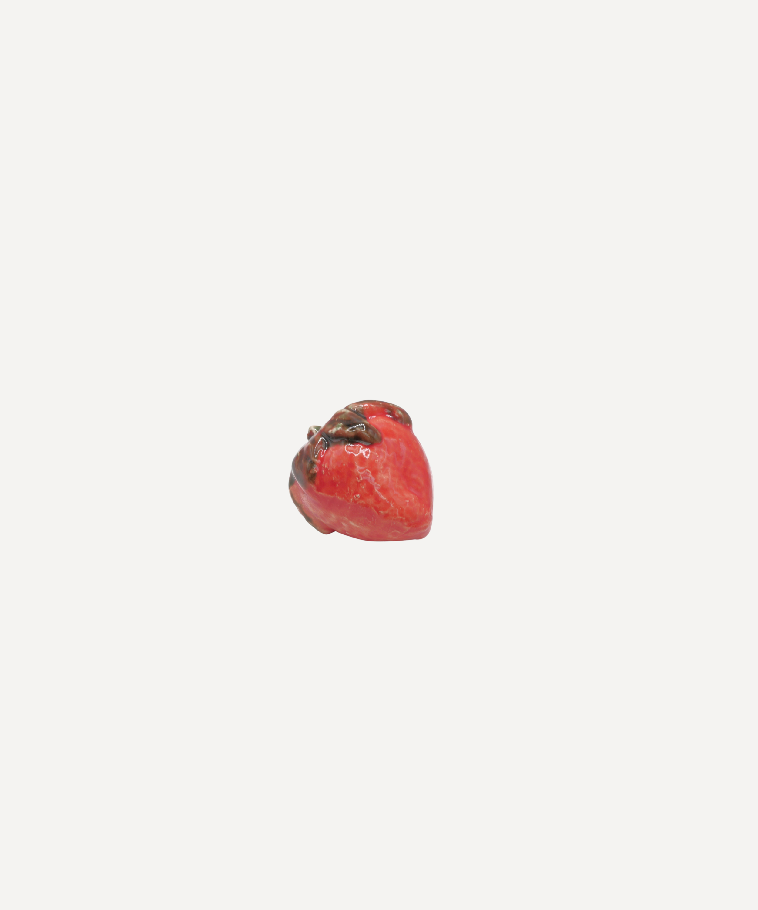 Marla Primrose Handmade Ceramic Glazed Strawberry – Red