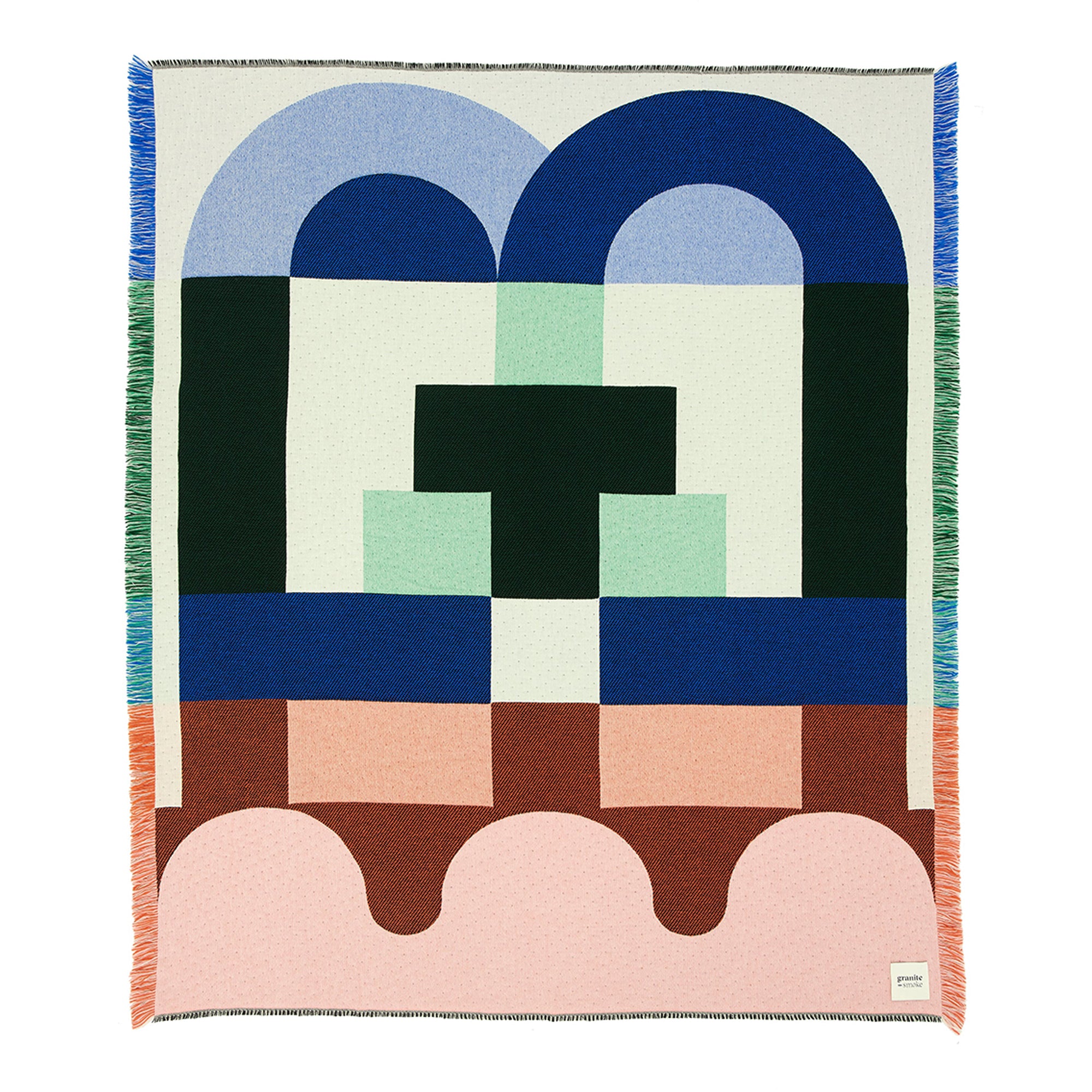 Brutalist _ blue, pink + white