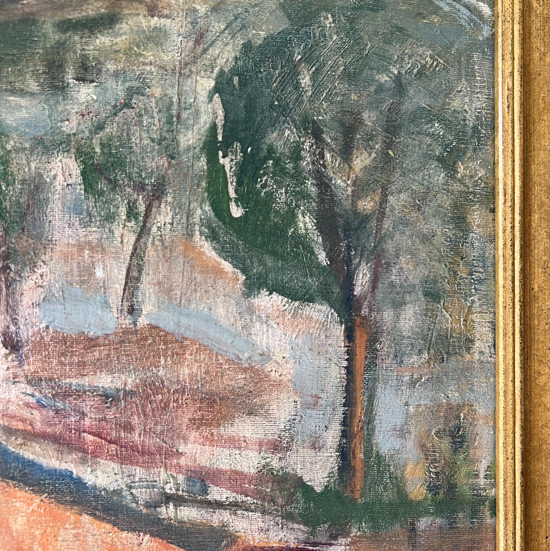 Green Trees Oil Painting