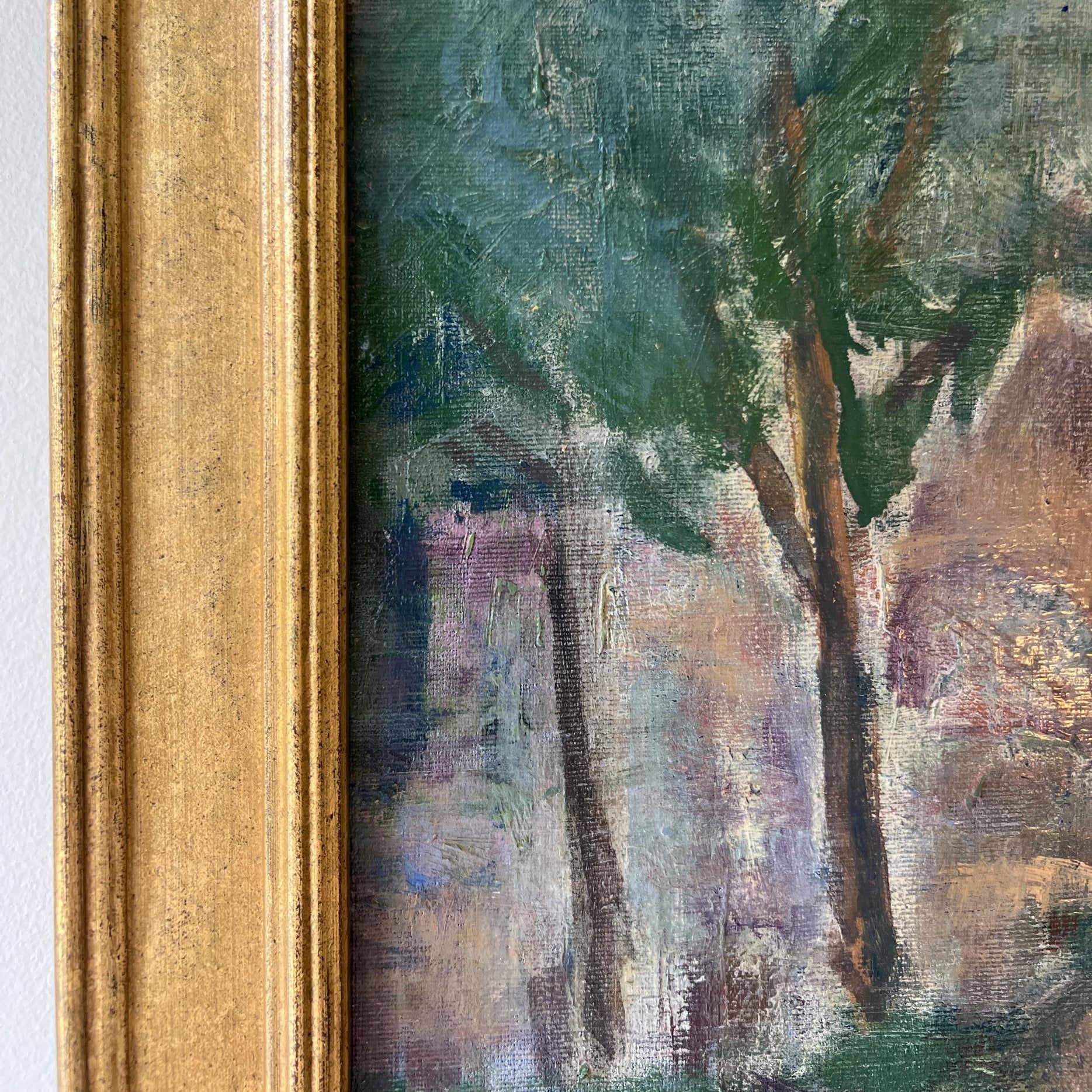 Green Trees Oil Painting