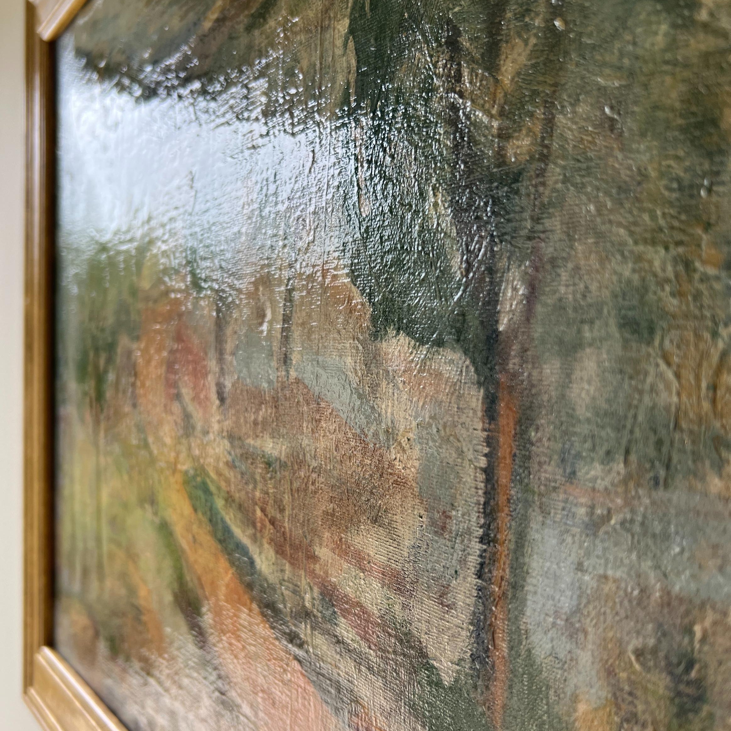 Green Trees Oil Painting