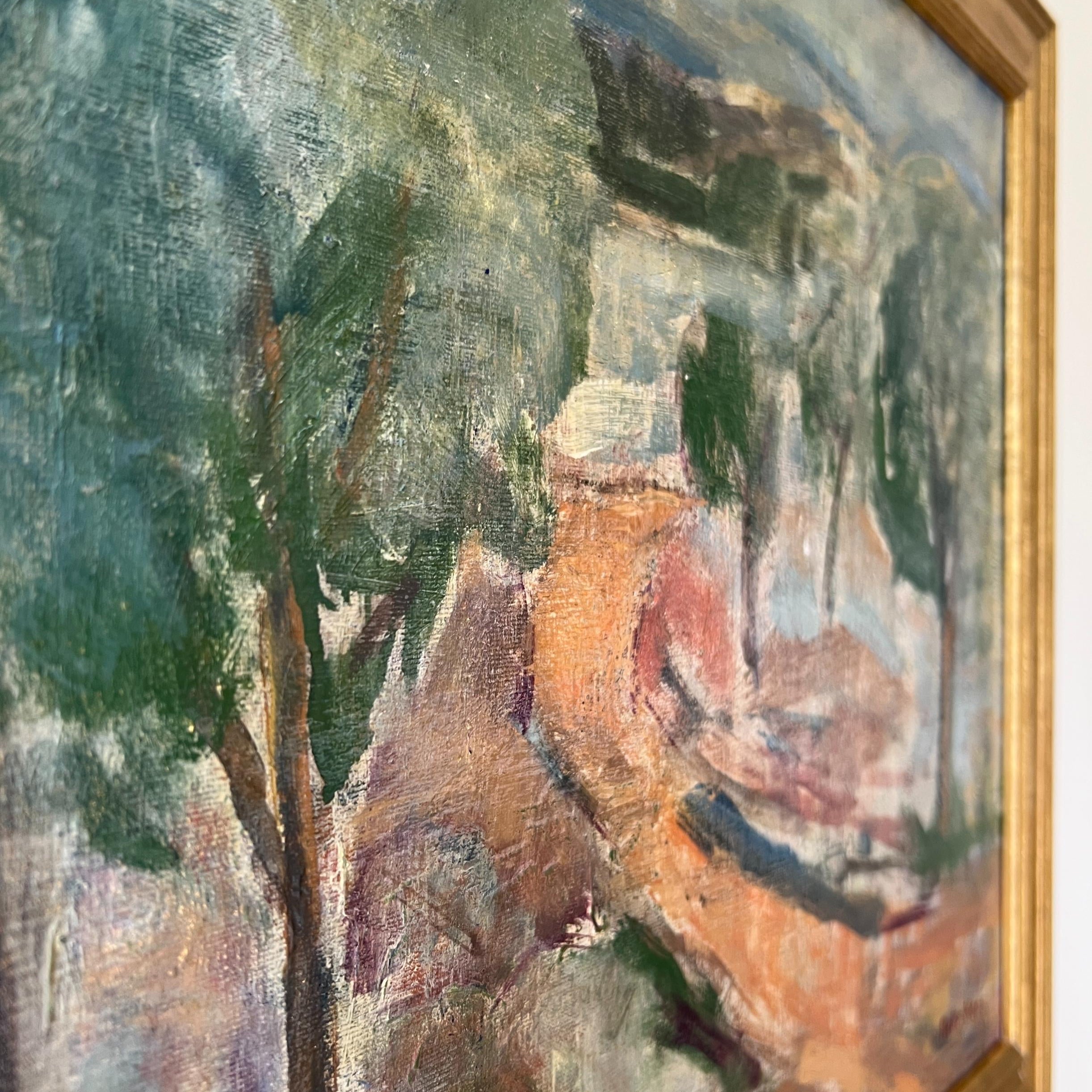 Green Trees Oil Painting
