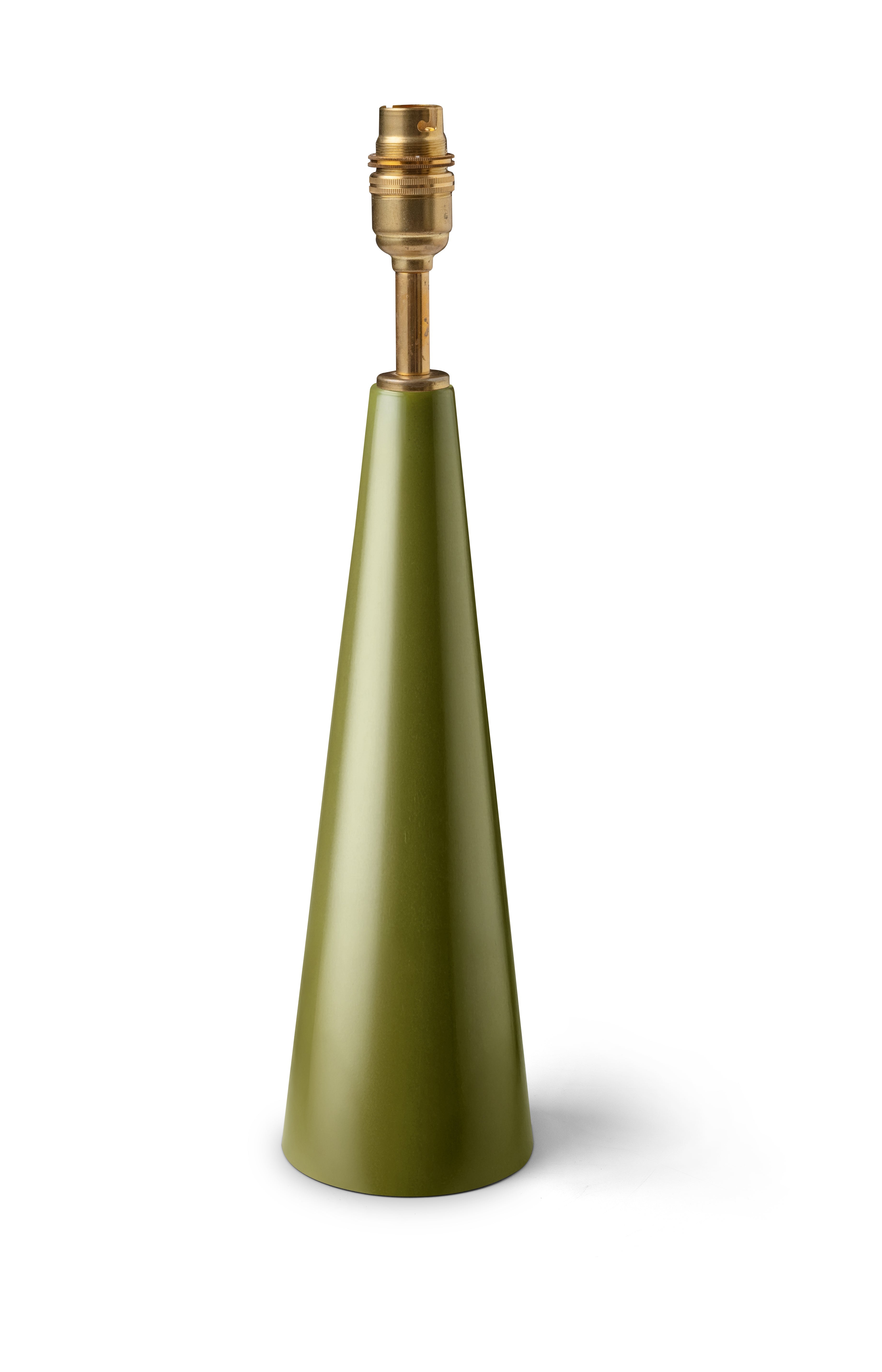 Strobe Conical Lamp Base | Olive