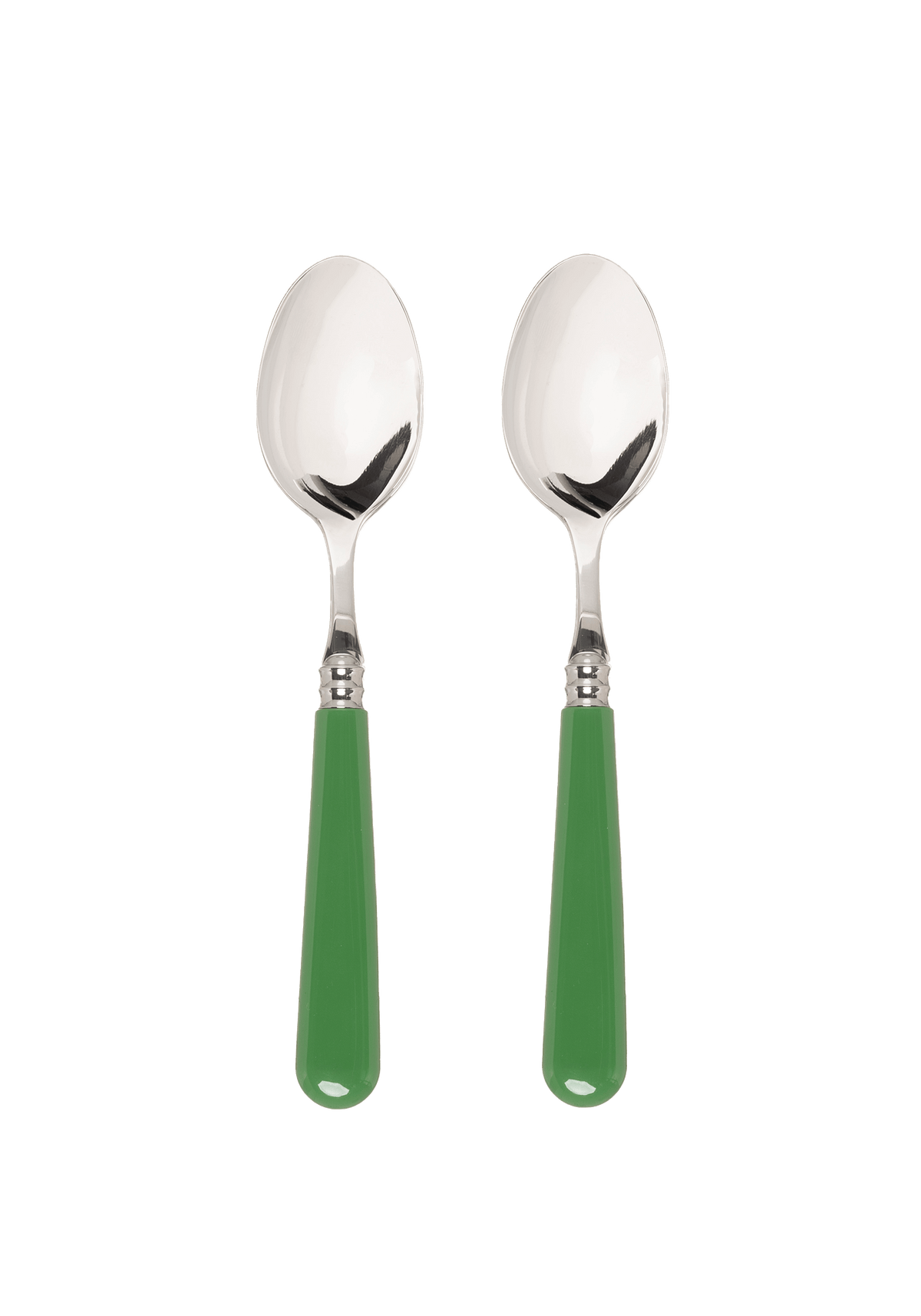 Green Dessert Spoons | Set of 2