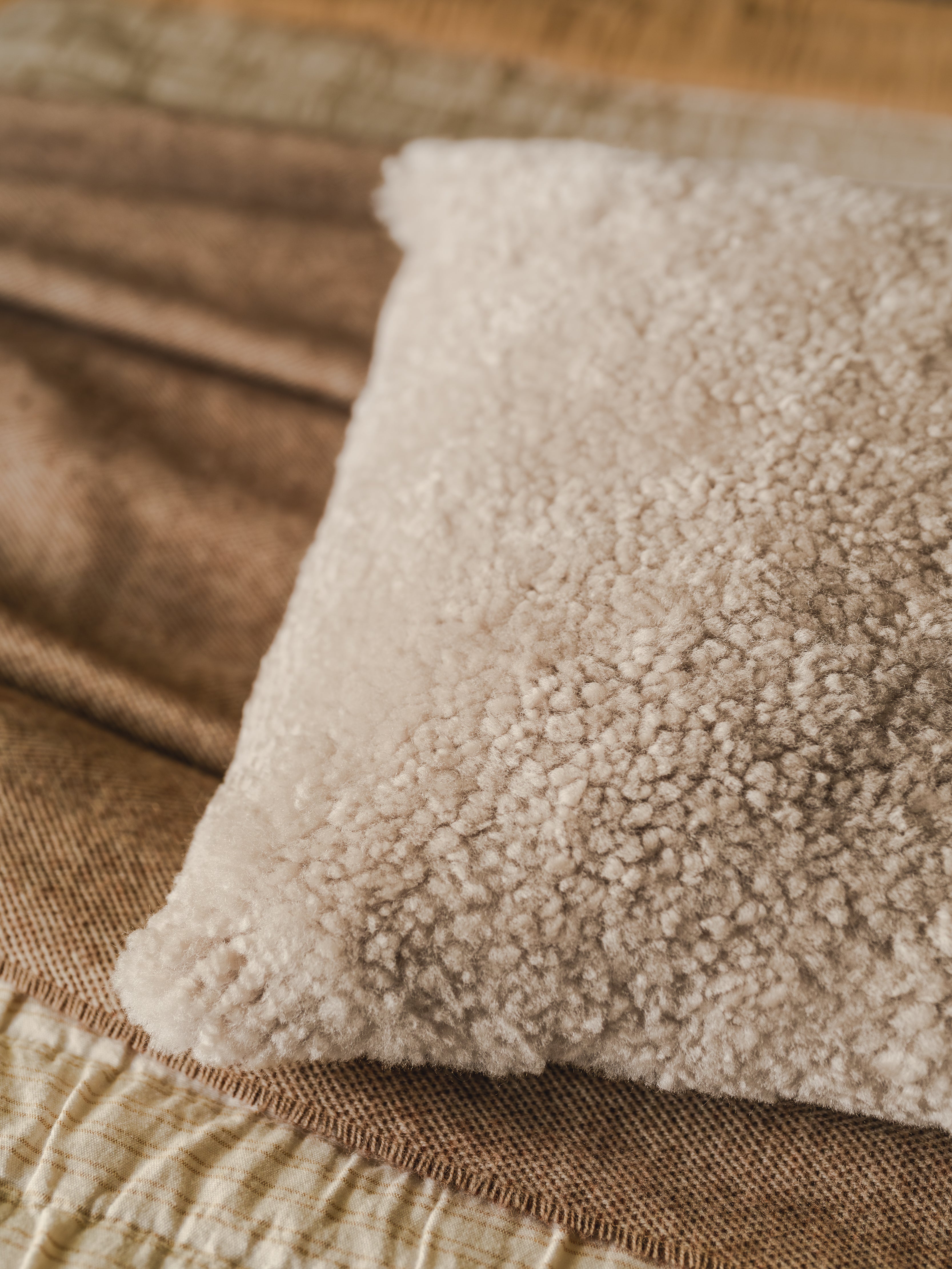Shearling Cushion - Moonlight