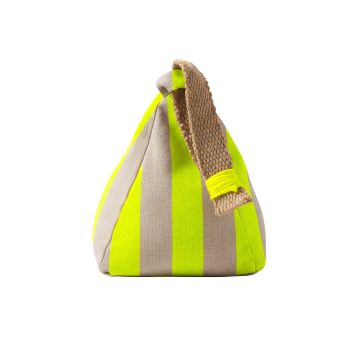 Hand-painted Linen Sustainable Doorstop in Stripe print