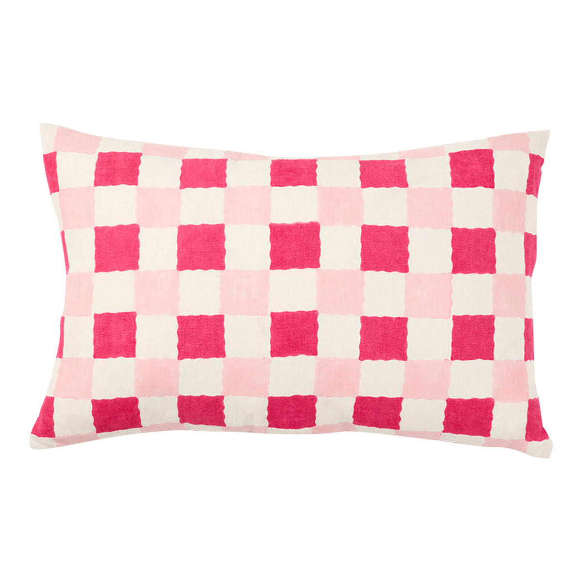 Chequer Pinks Cushion