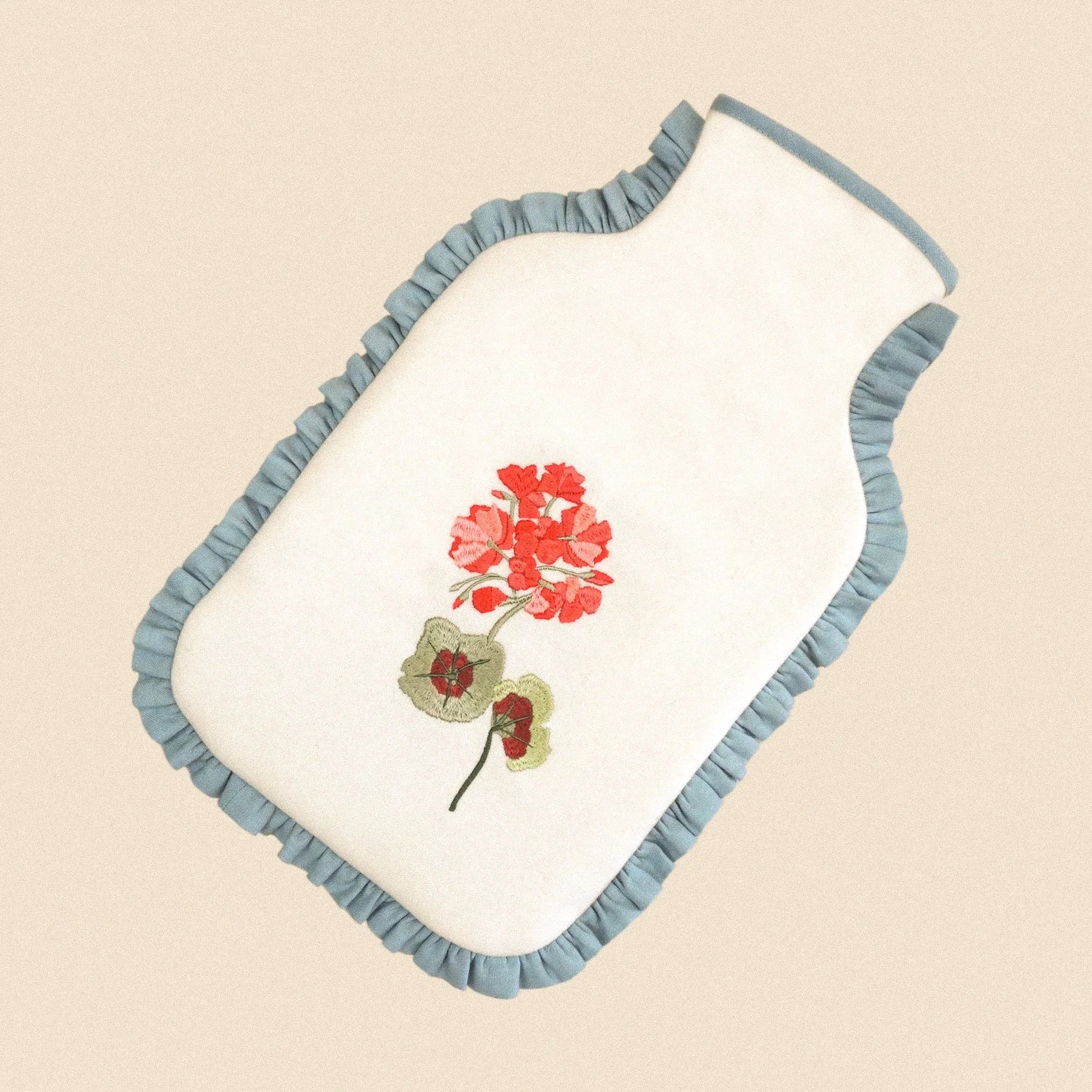 Geranium hot water bottle