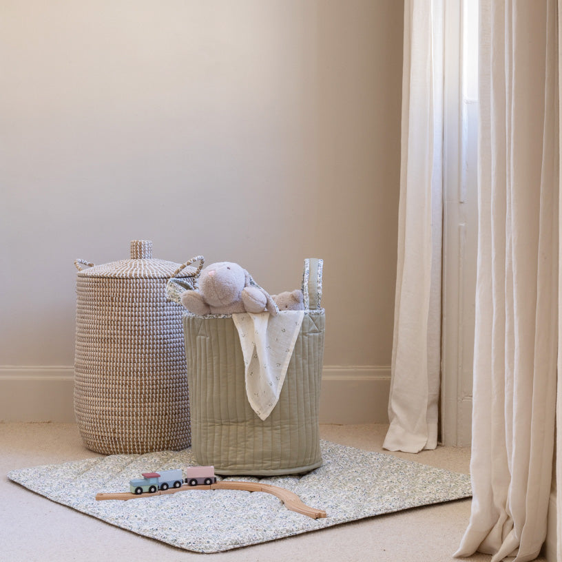 Large Quilted Storage Basket | Riverbank & Willow