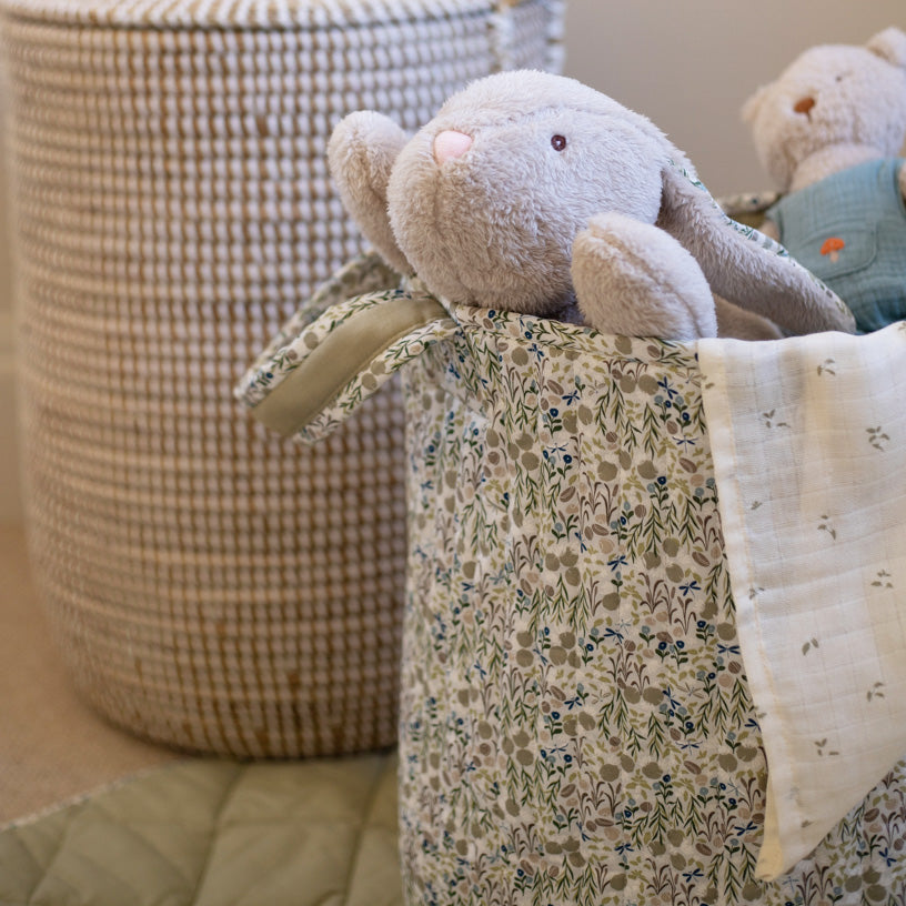 Large Quilted Storage Basket | Riverbank & Willow