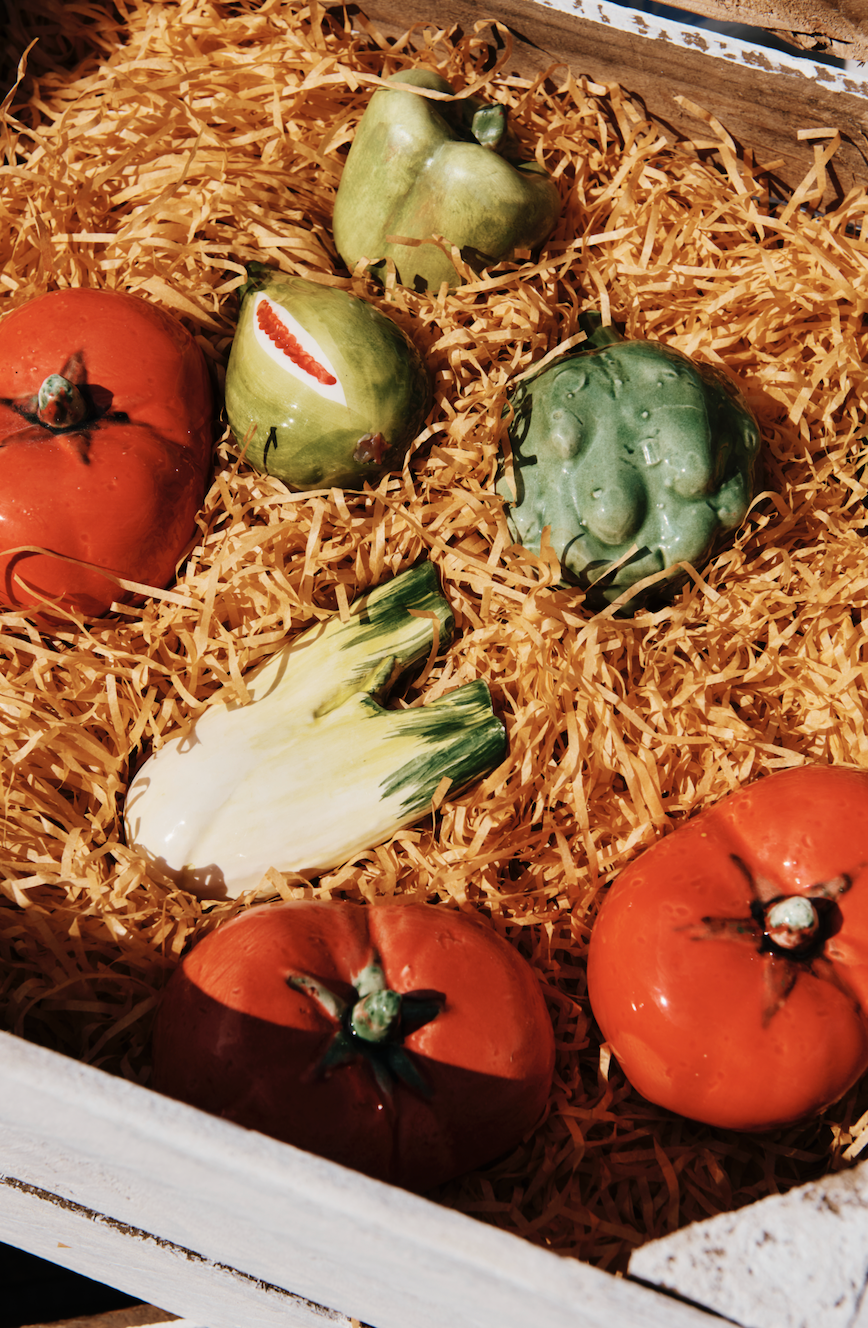 Marla Primrose Handmade Ceramic Glazed Tomato – Red