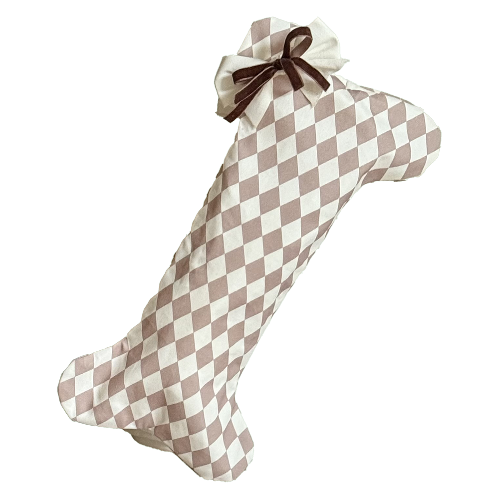 Harlequin Dog Stocking - Chestnut Spice