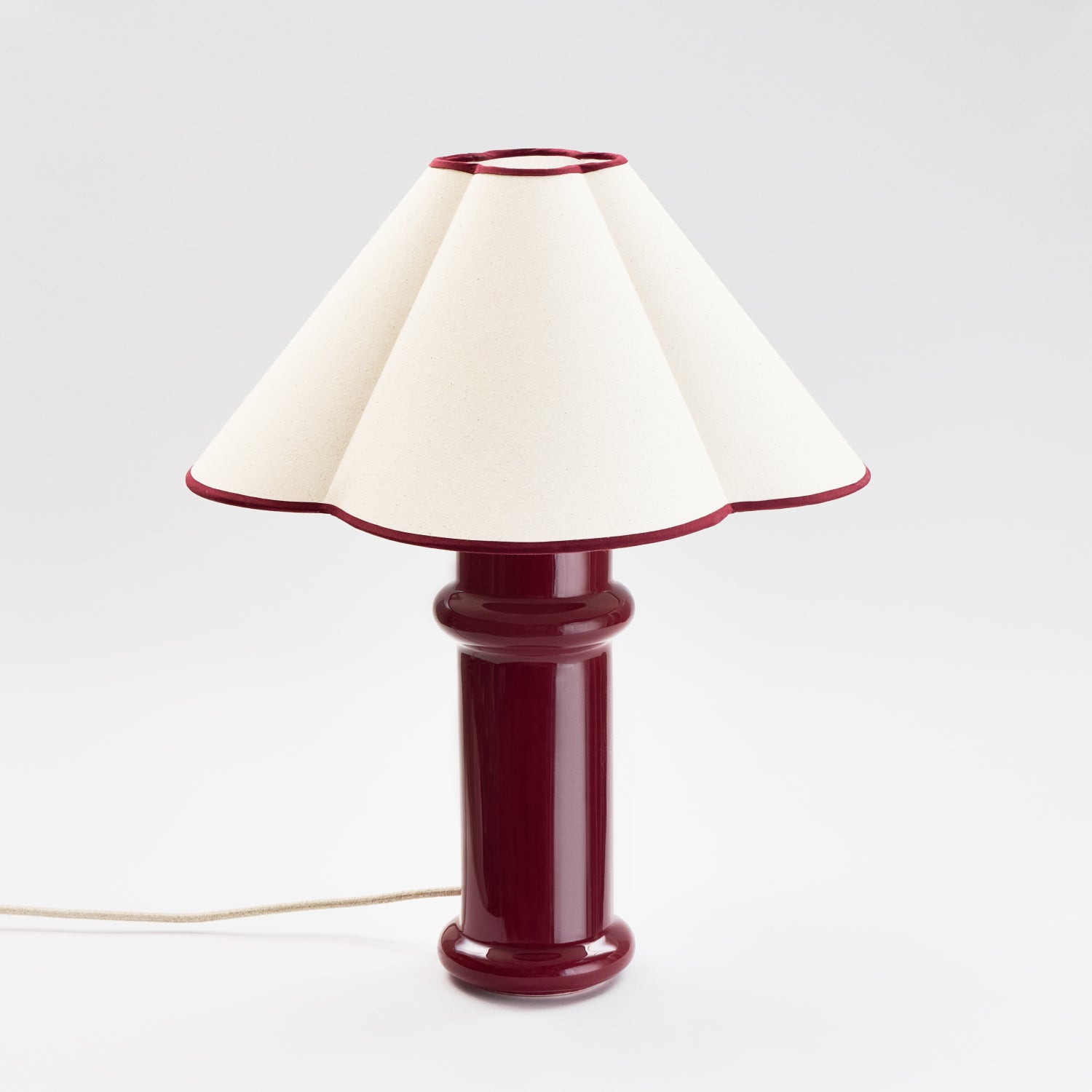Heath Table Lamp in Port Red