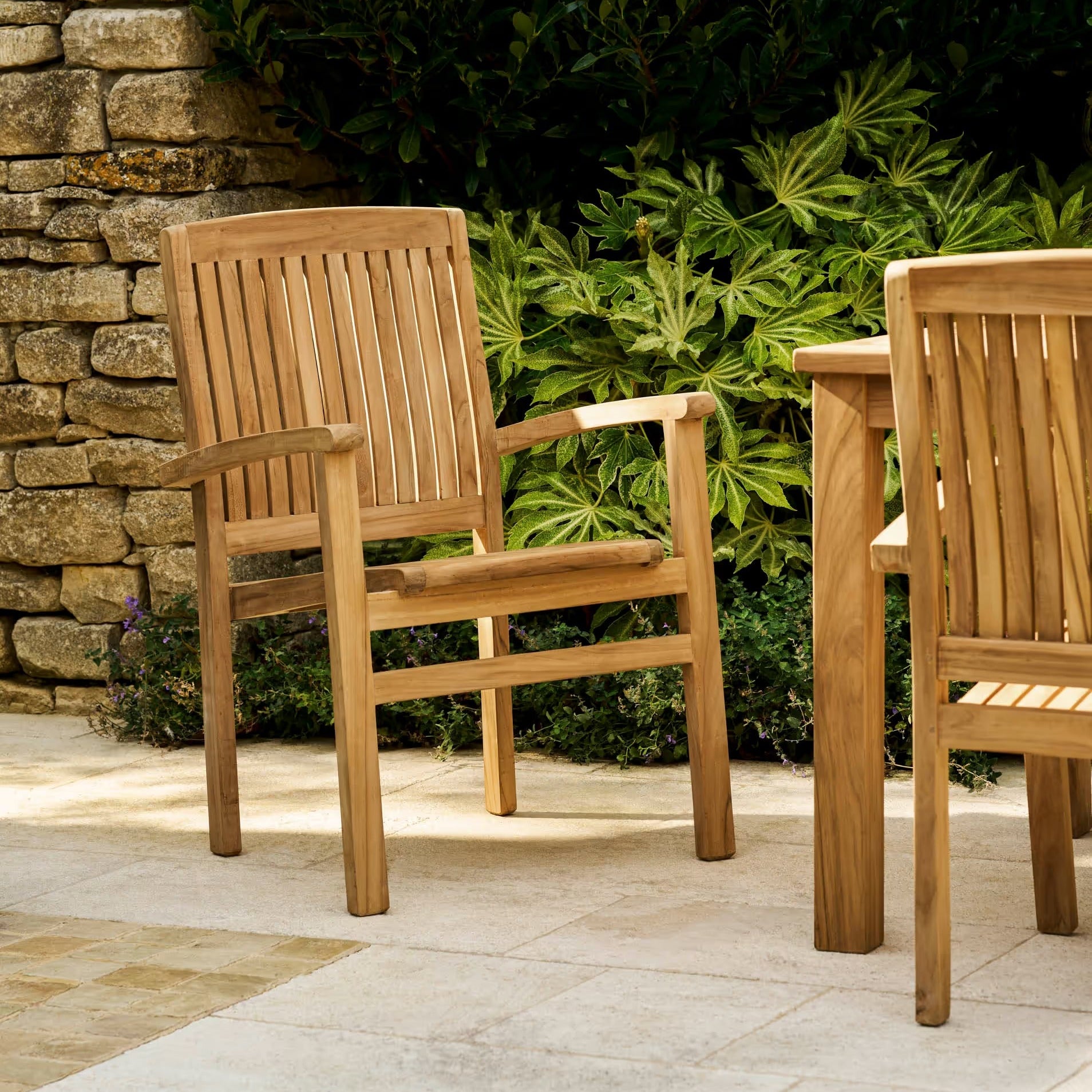 Henley Teak Stacking Armchair