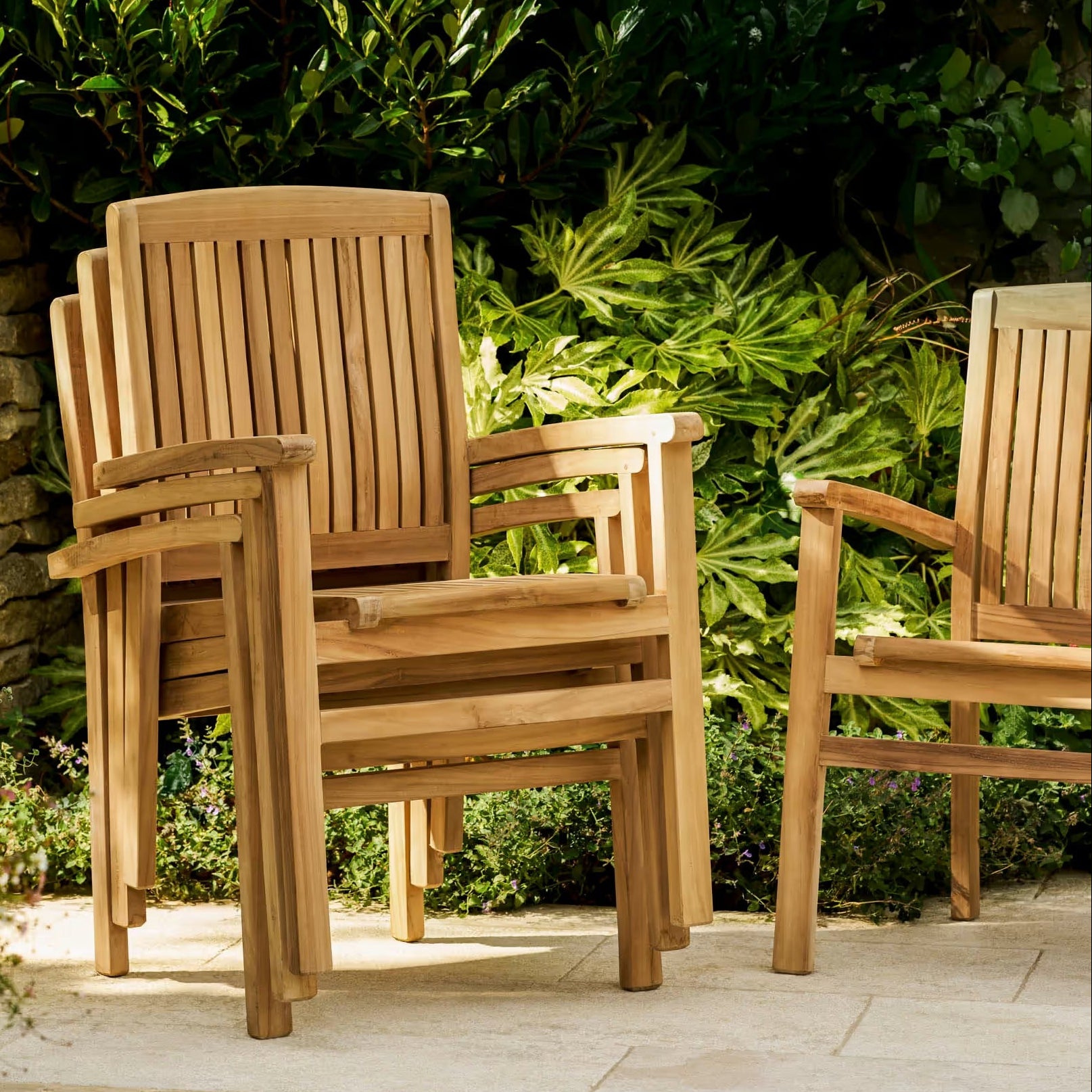 Henley Teak Stacking Armchair