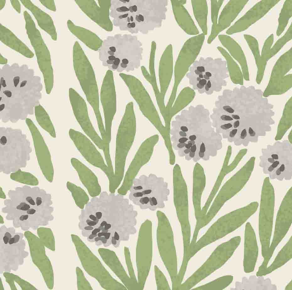 Sea Campion Fabric - Apple