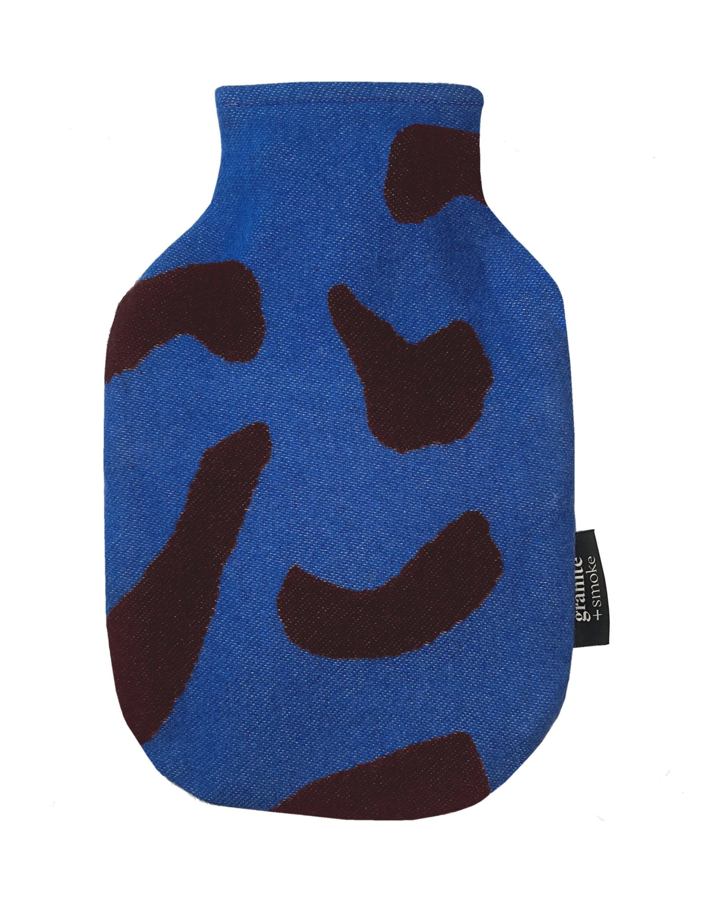 Scatter Hot Water Bottle | Blue & Maroon