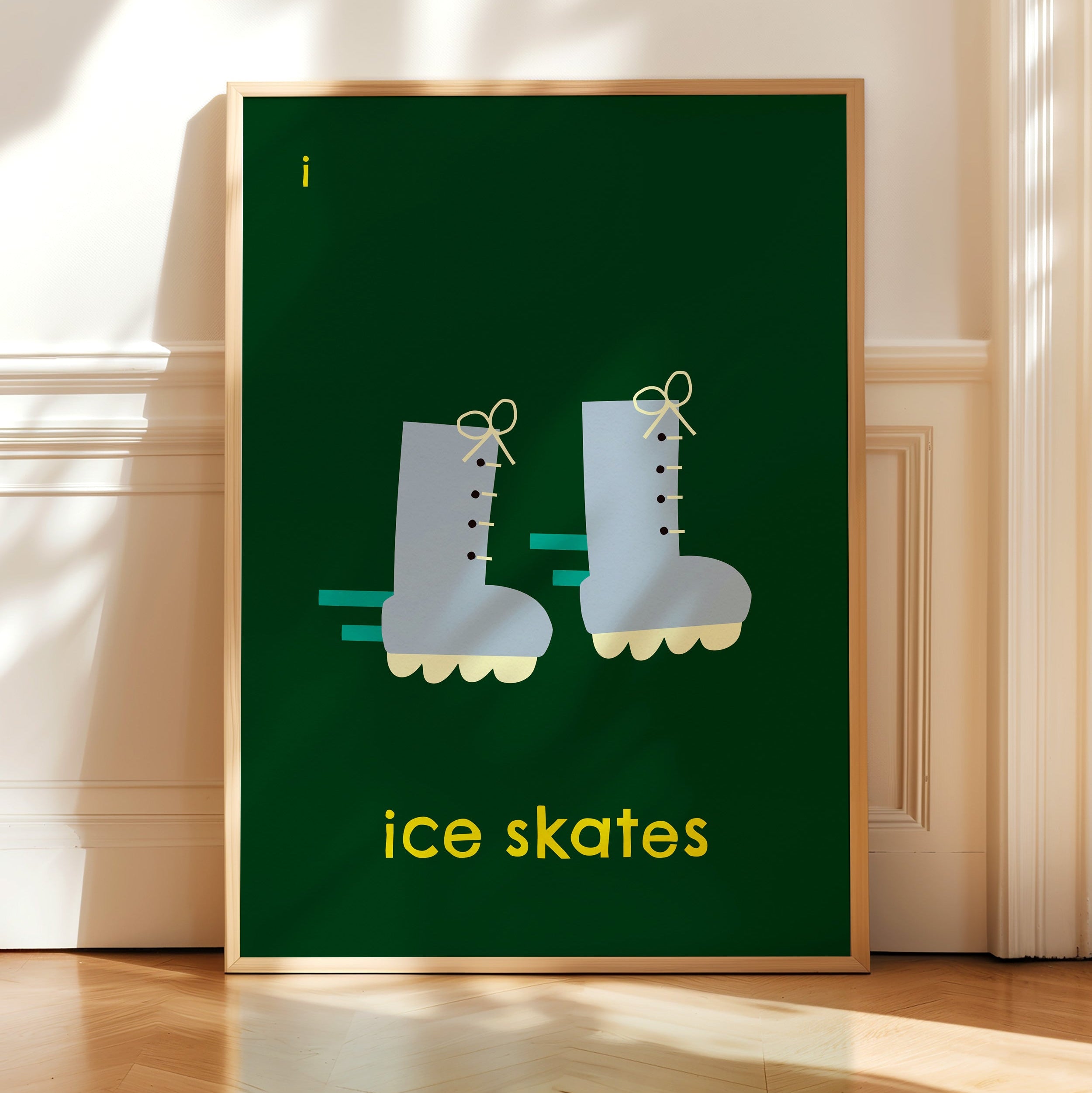 I for Ice Skates | Giclée Fine Art Print