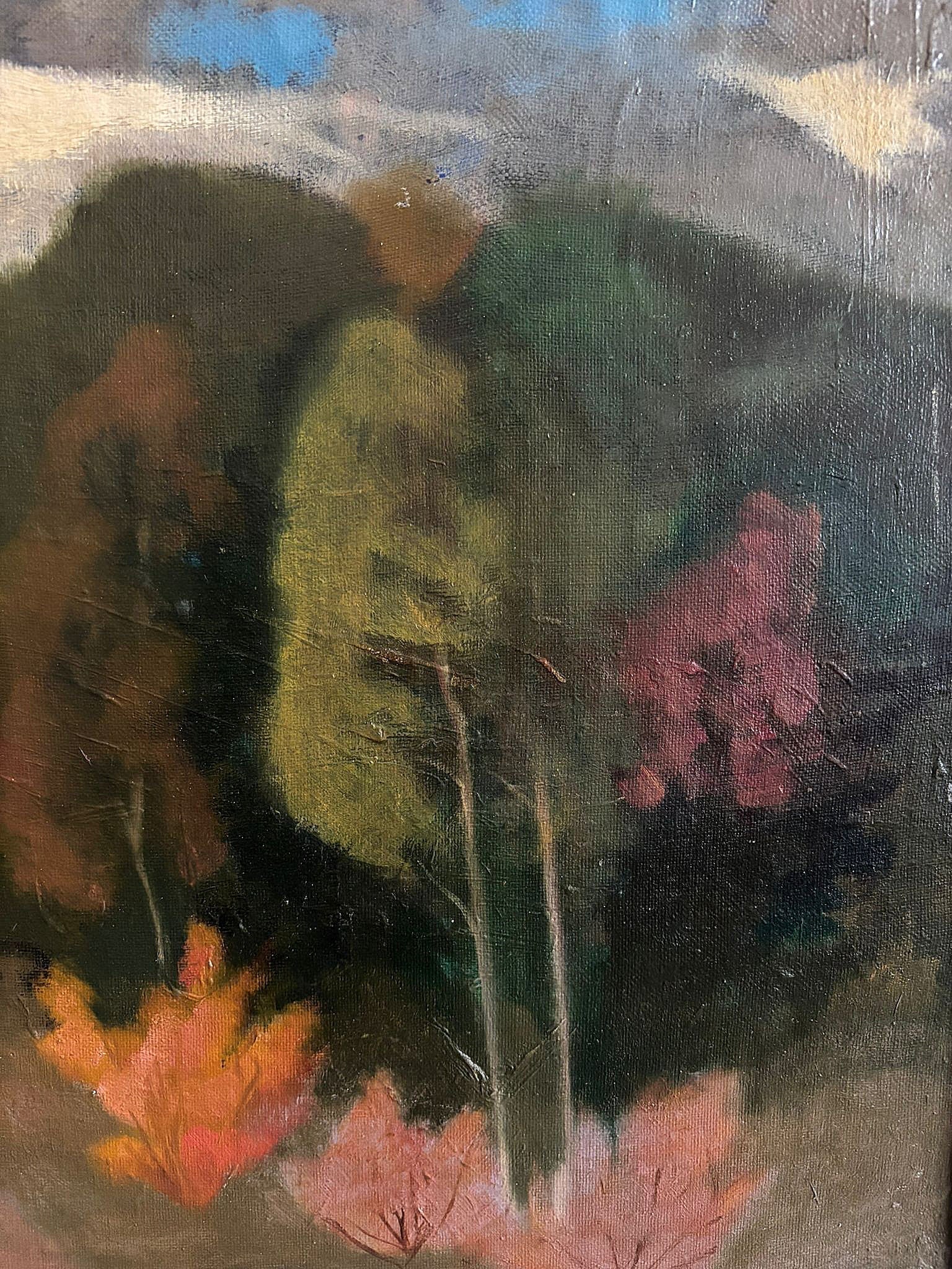 Autumn Day Oil Painting by Curt Clemens