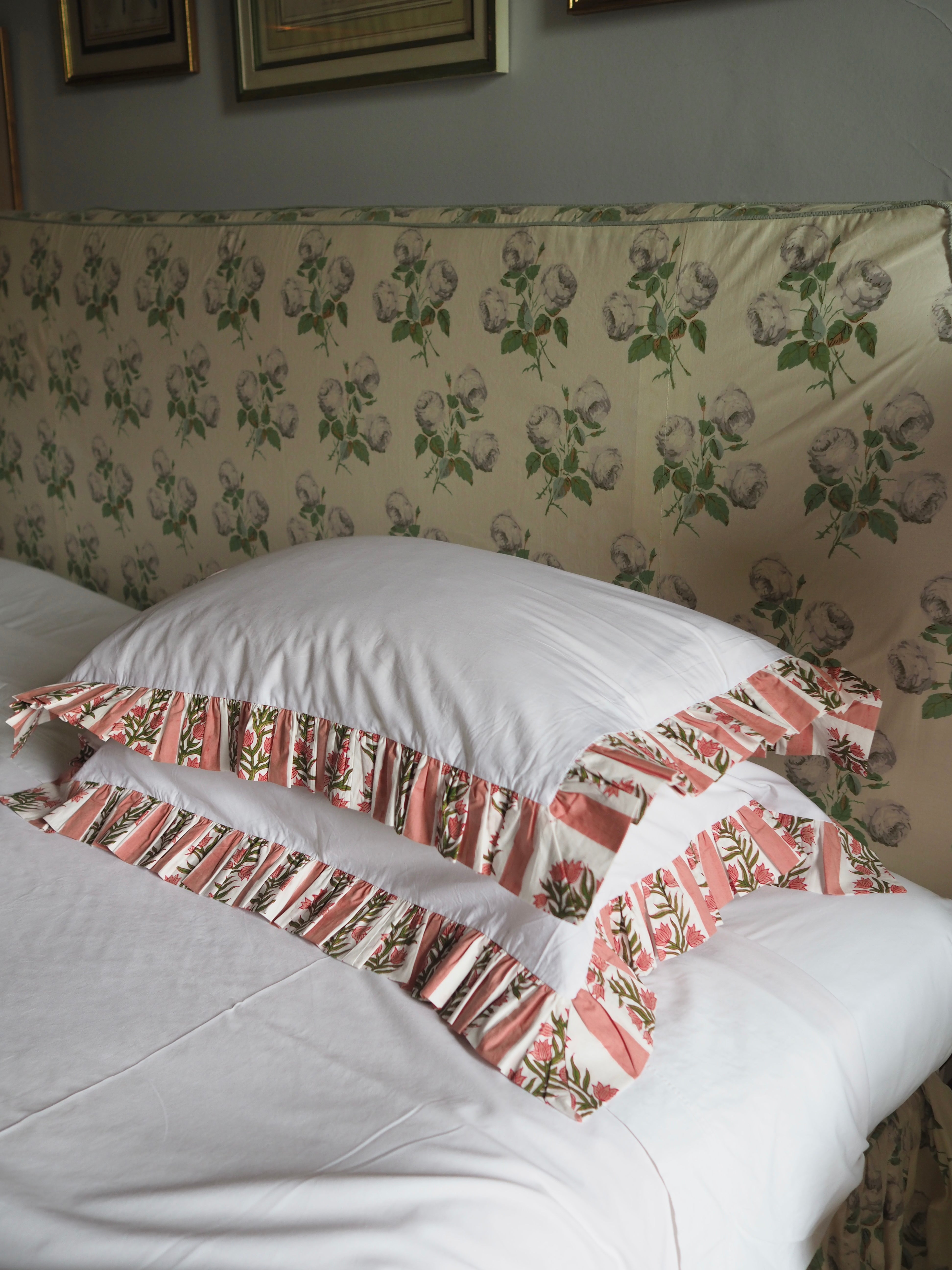 Terracotta Pink Organic Cotton Poplin Pillowcase