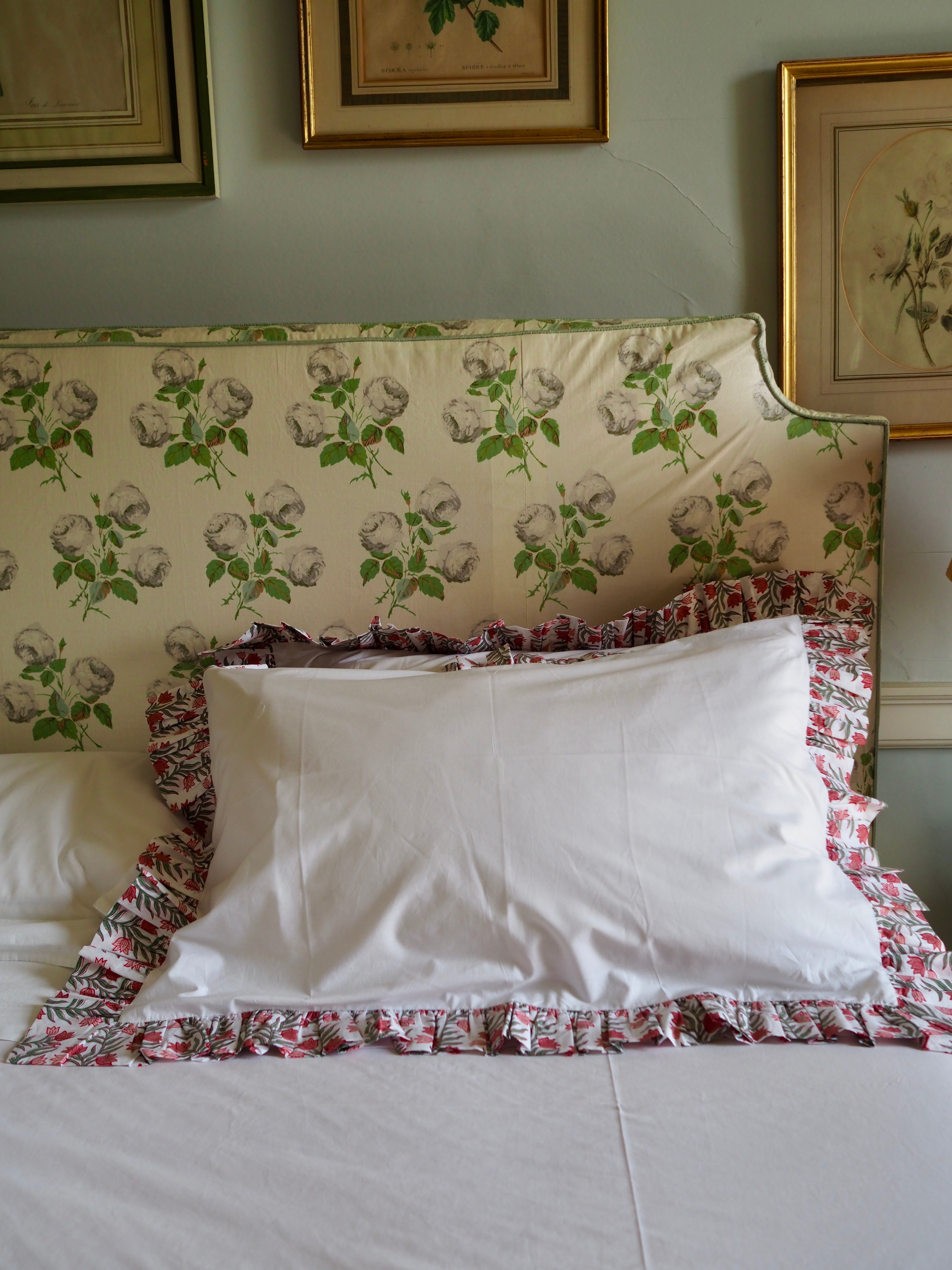 Floral Organic Cotton Poplin Pillowcase