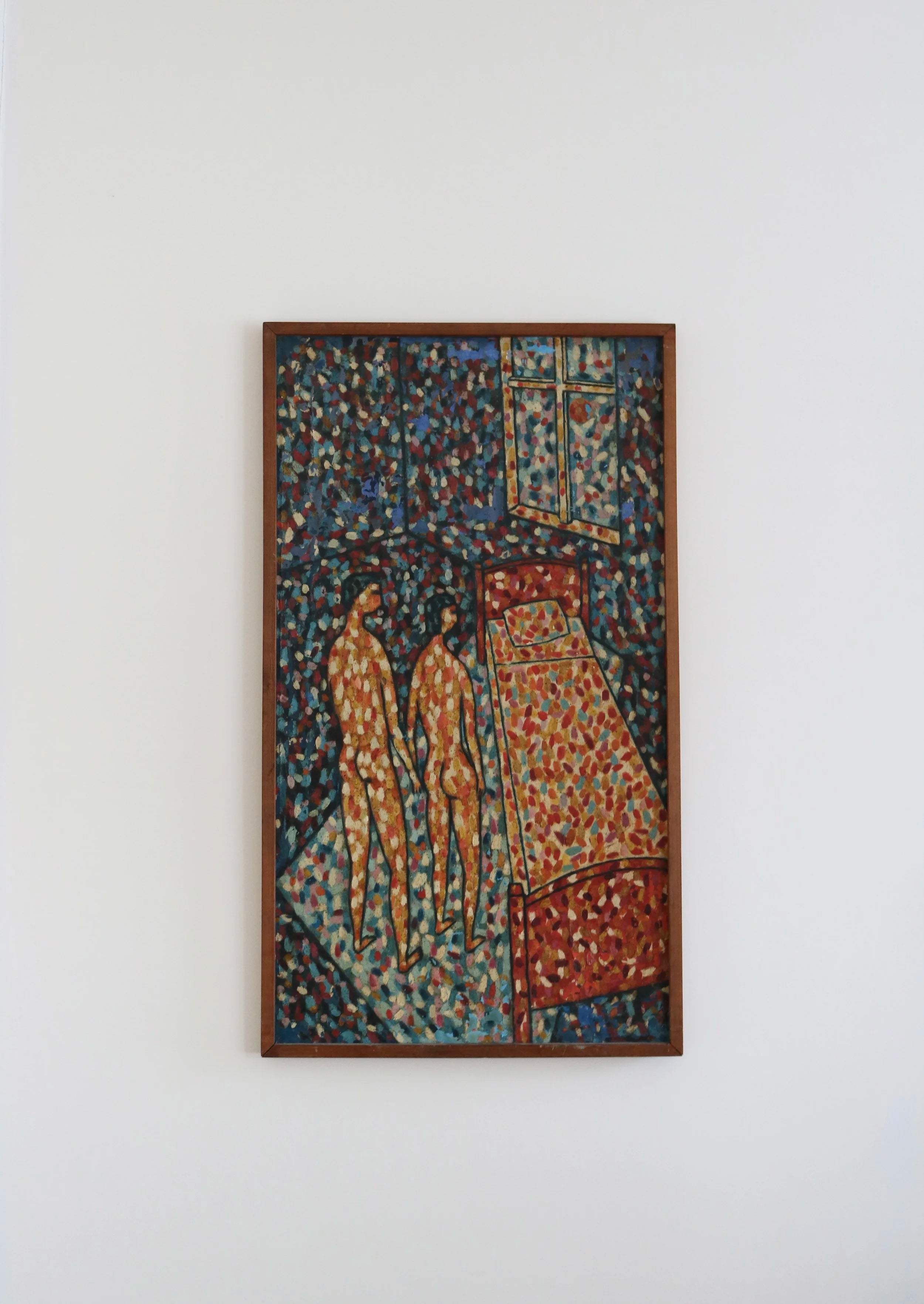 Mid century oil painting