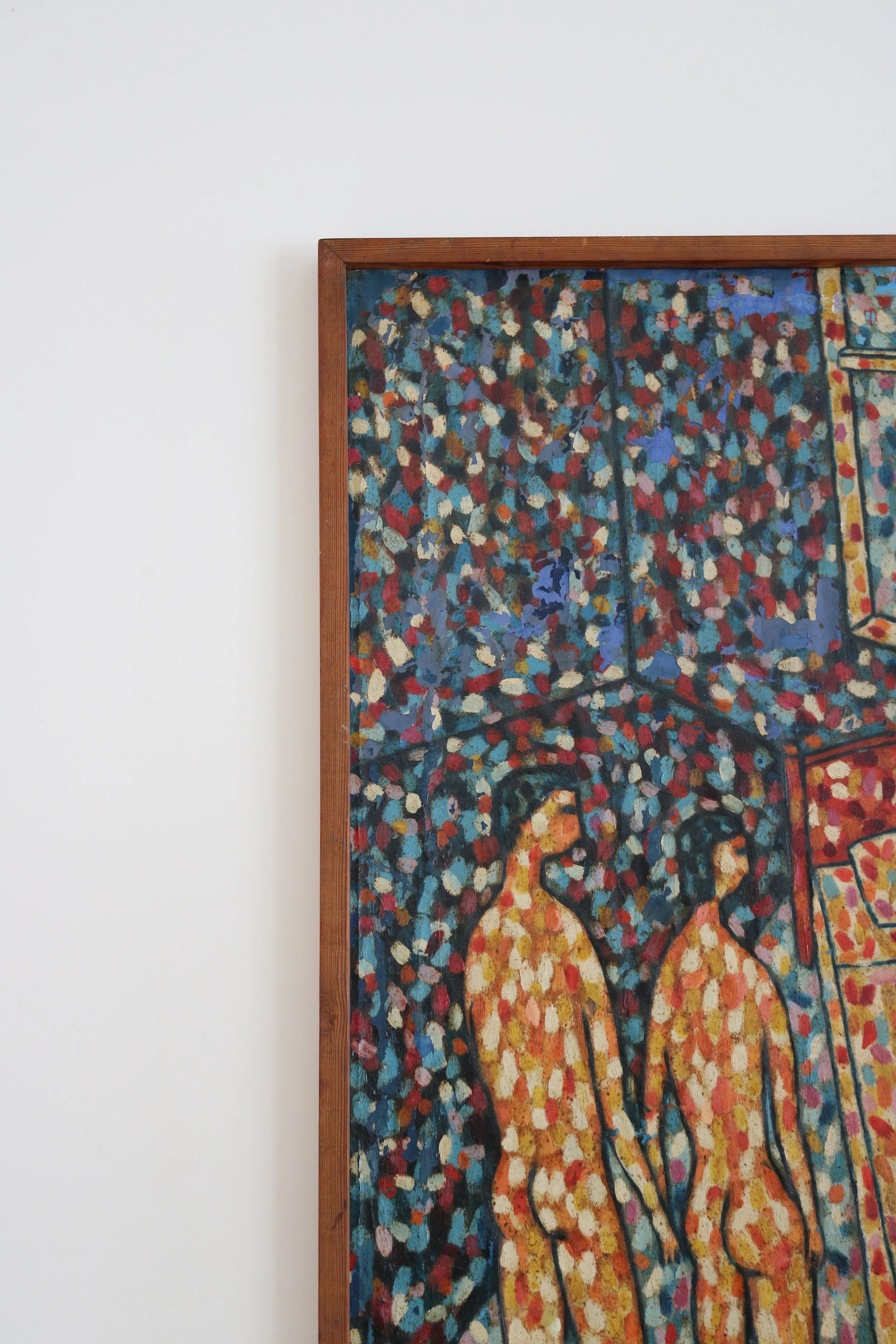 Mid century oil painting