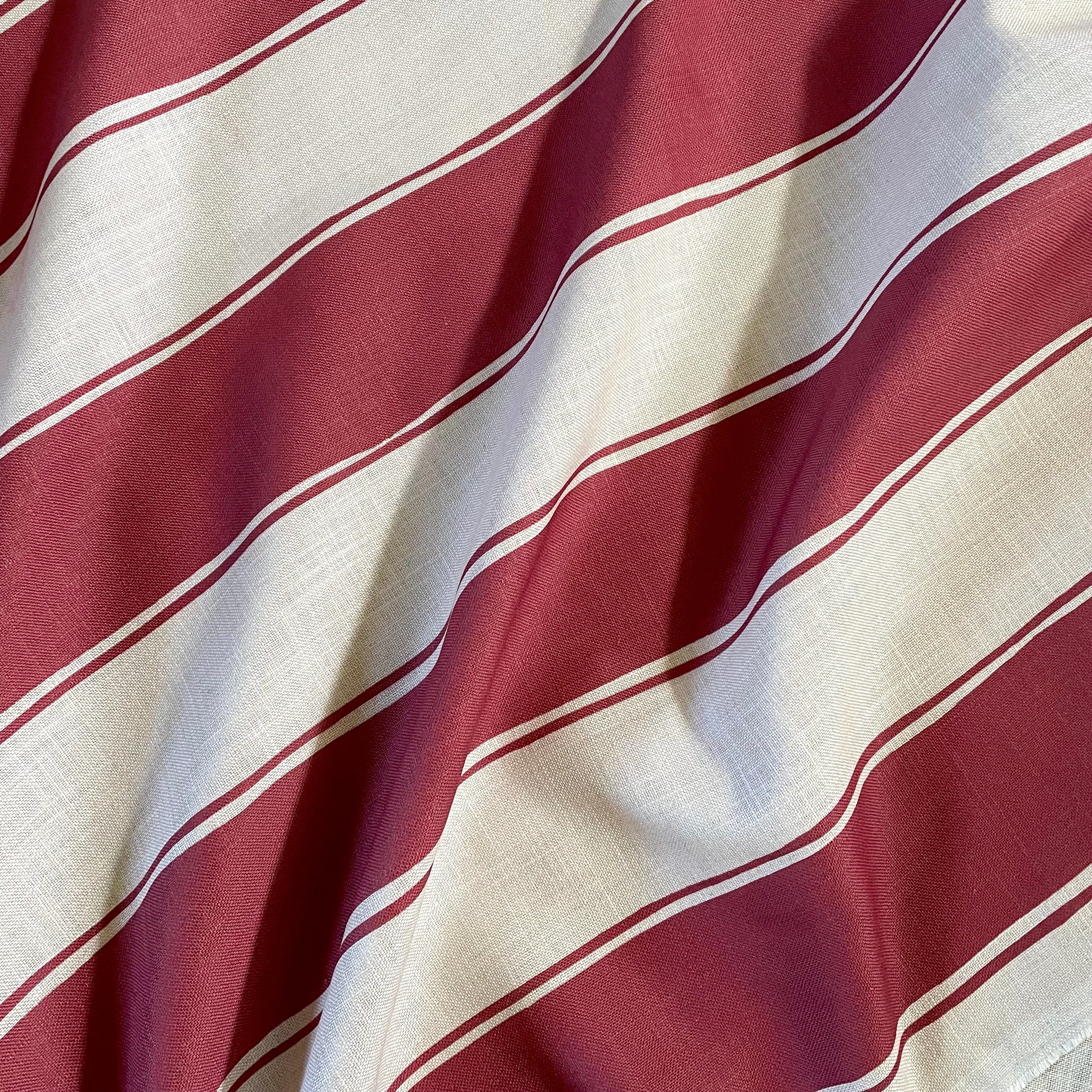 Statement Stripe Fabric | Cardinal