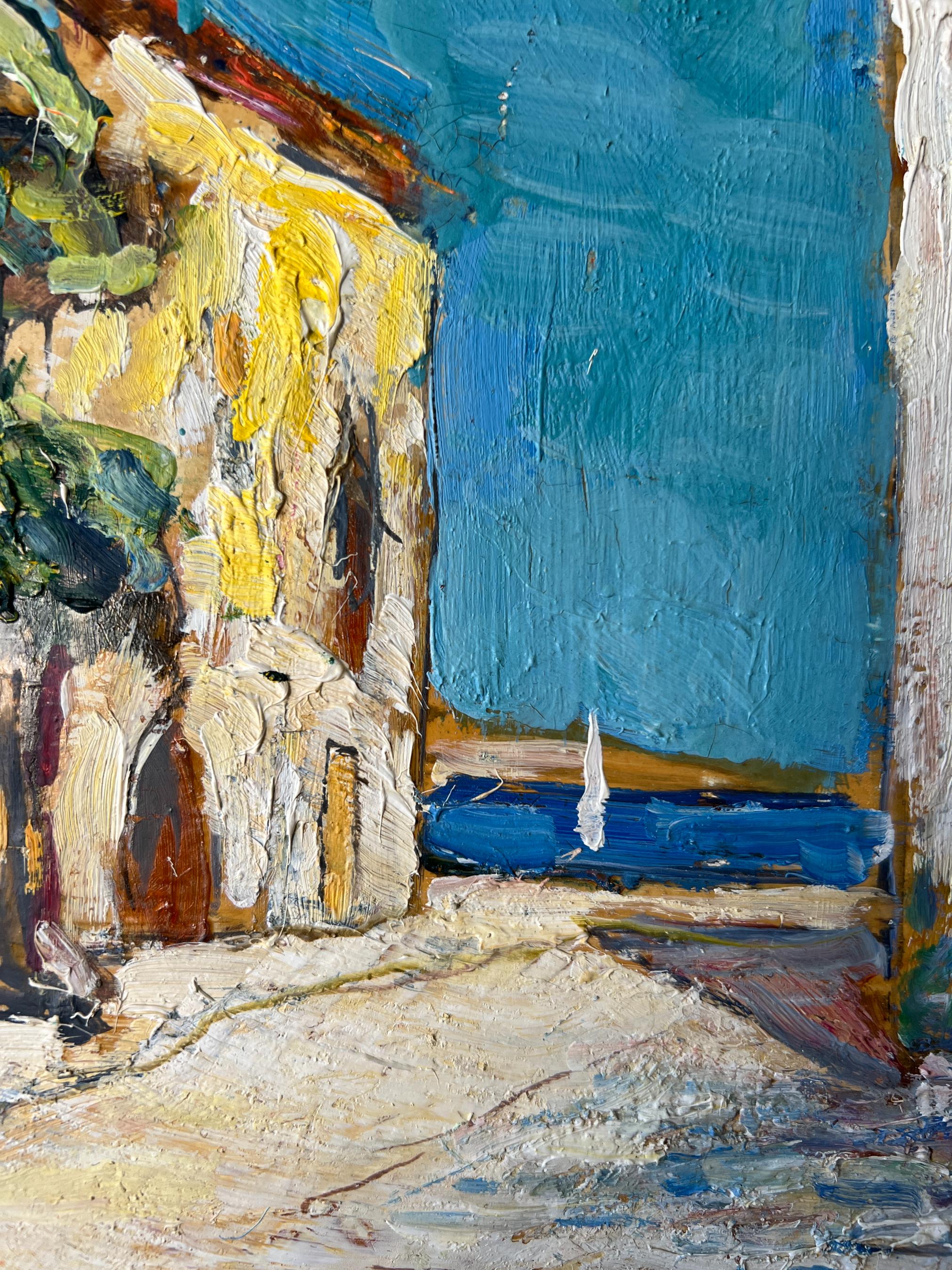 Villague Au Midi Oil Painting by Knut Norman