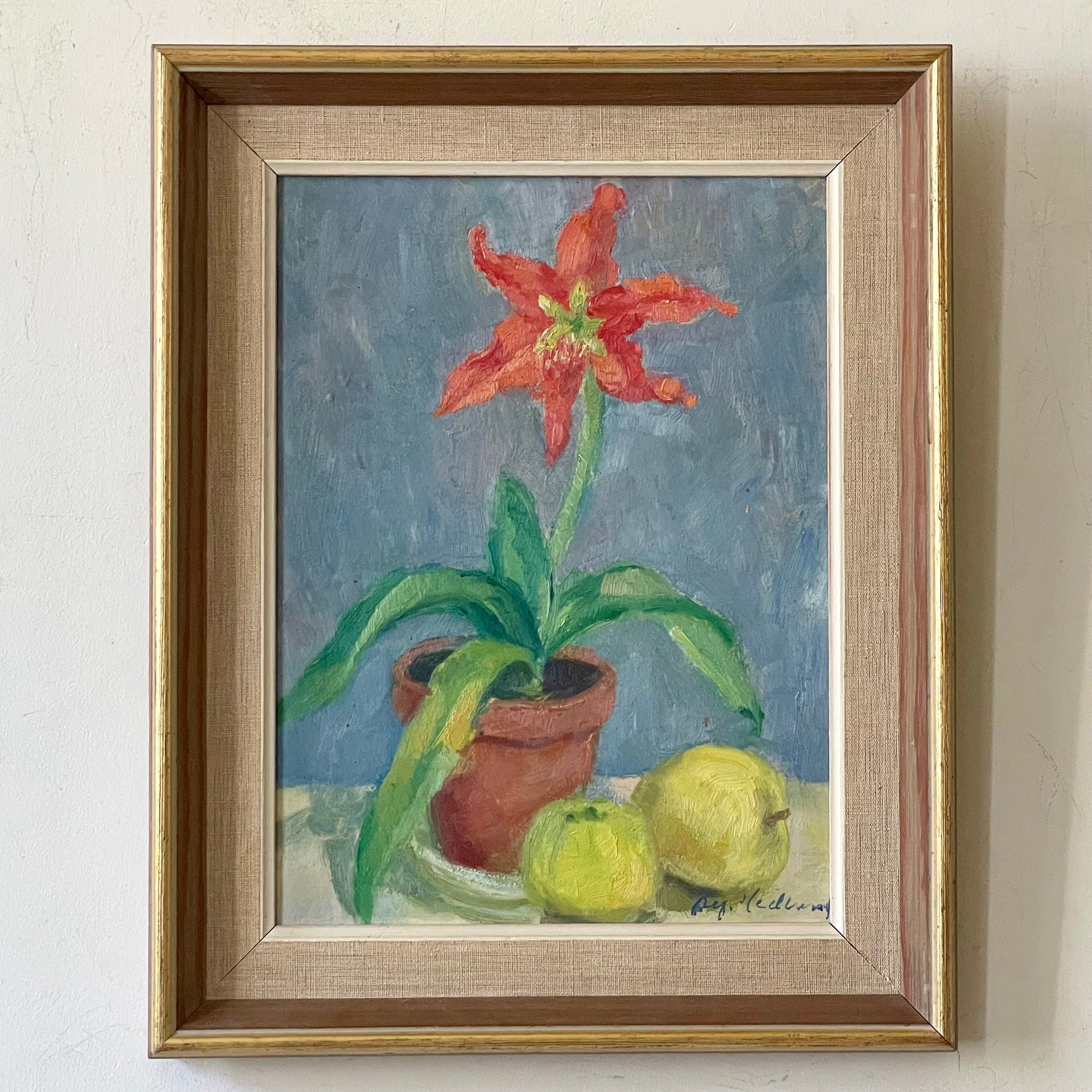 Red Lily Oil Painting