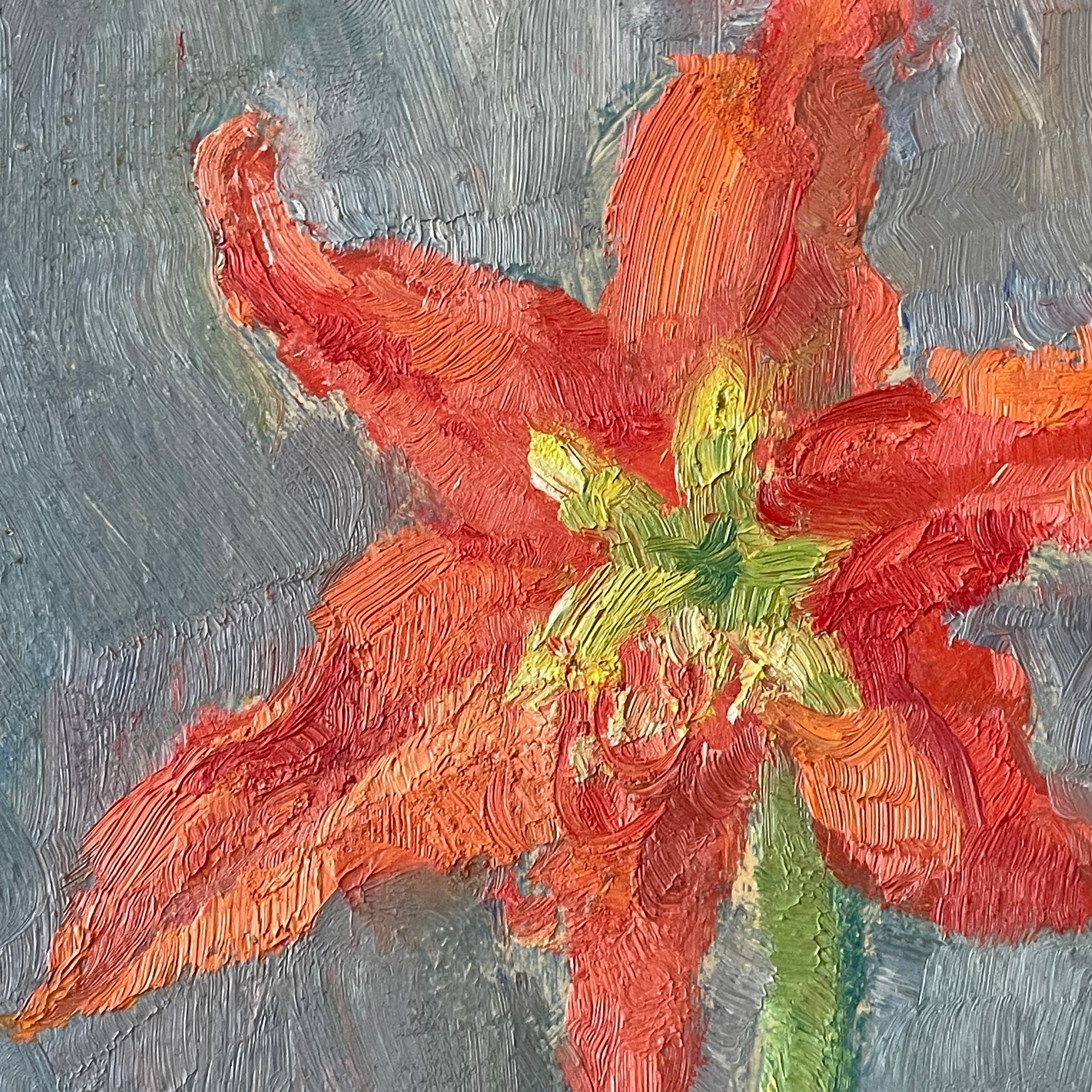 Red Lily Oil Painting