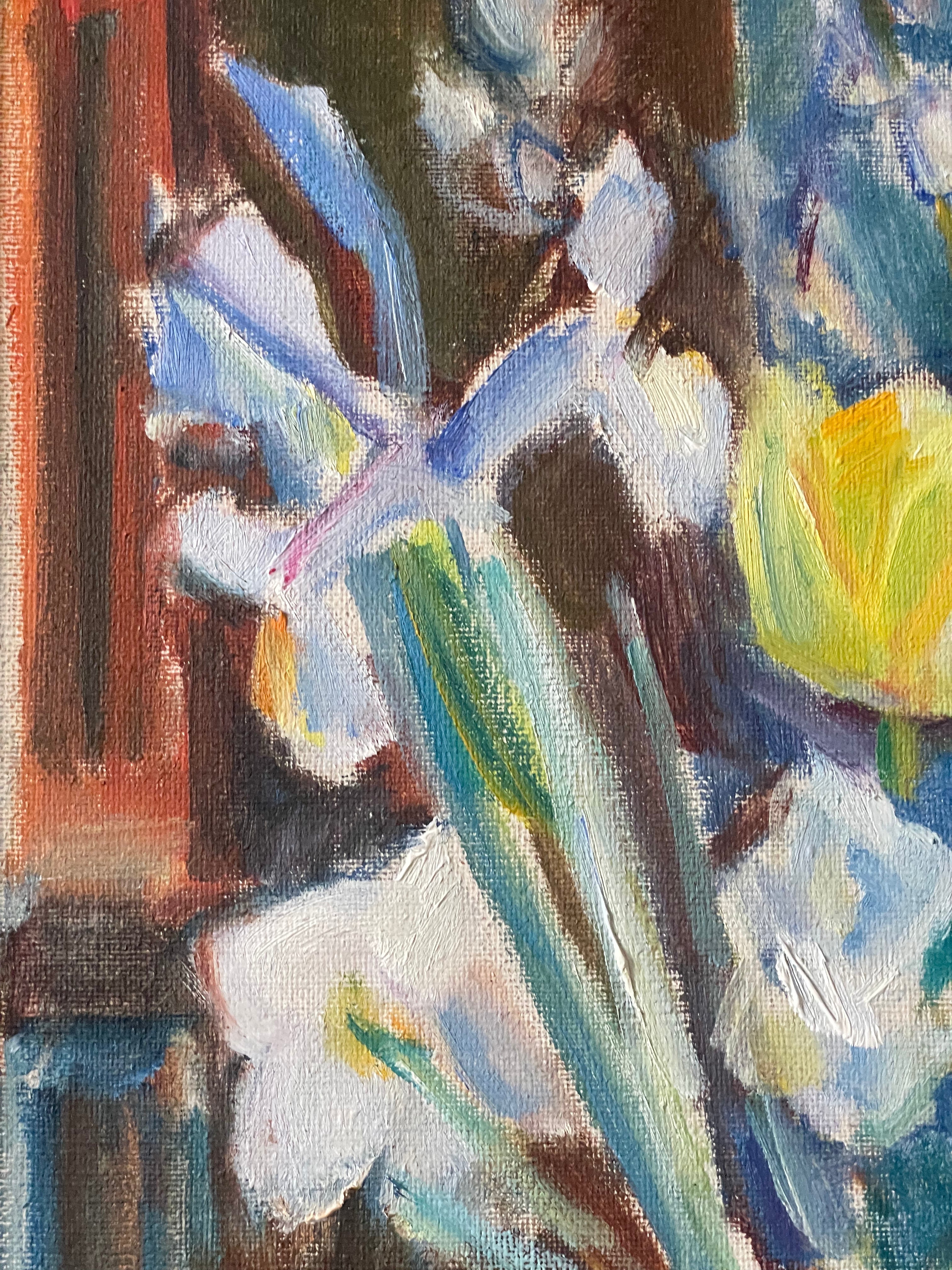 Spring Floral with Chick Oil Painting