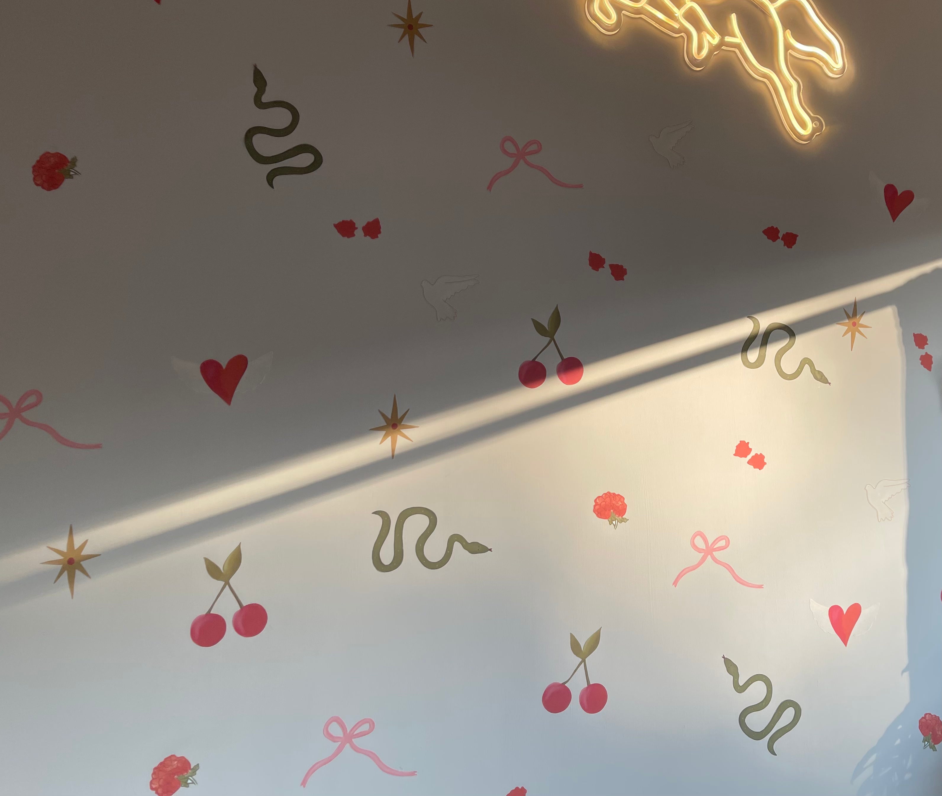 Fabric Wall Stickers - "Sweet like Cherries"