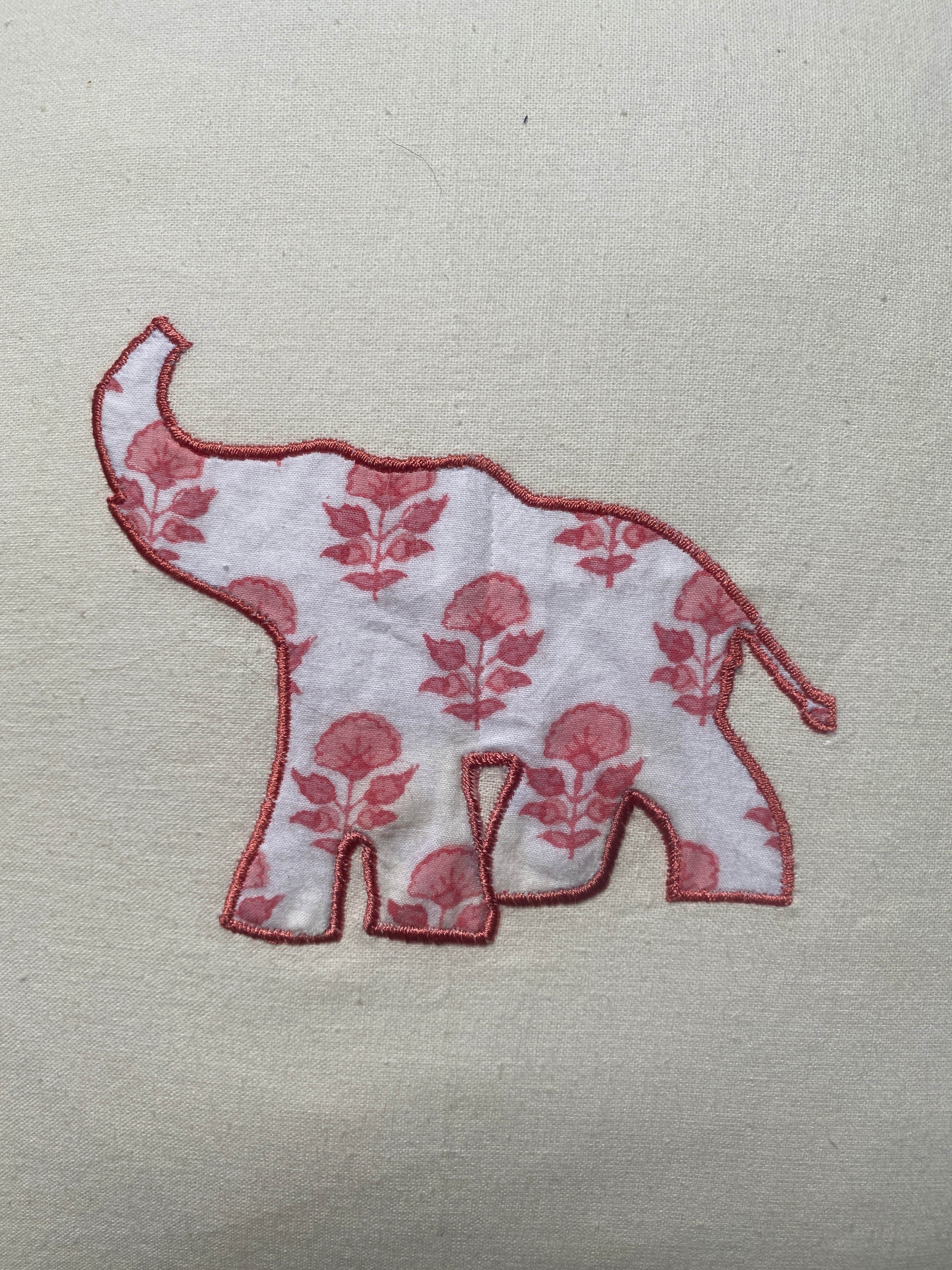 Pink Elephant Cushion Cover
