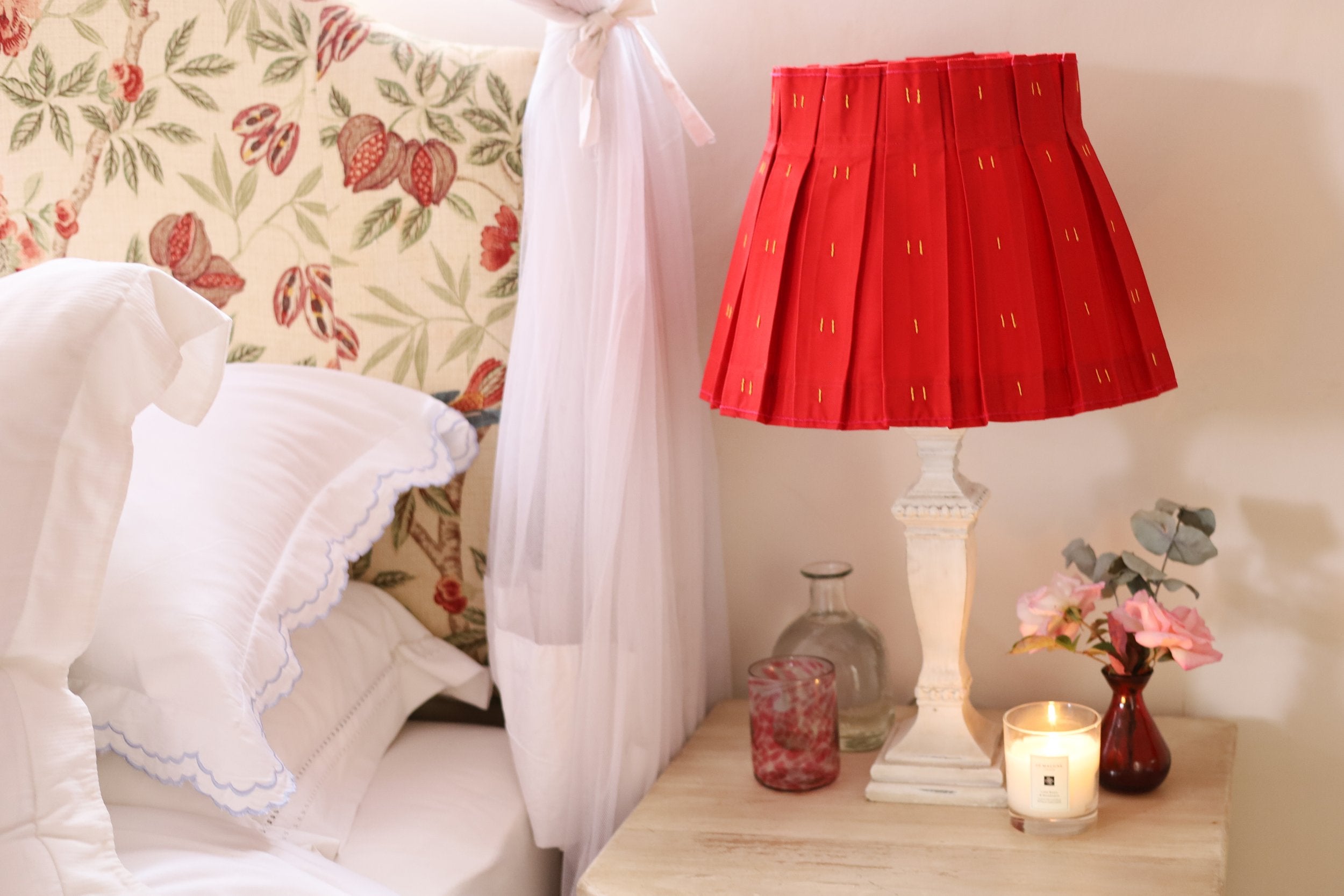 The Esther Lampshade in Radish | Beetroot & Mustard