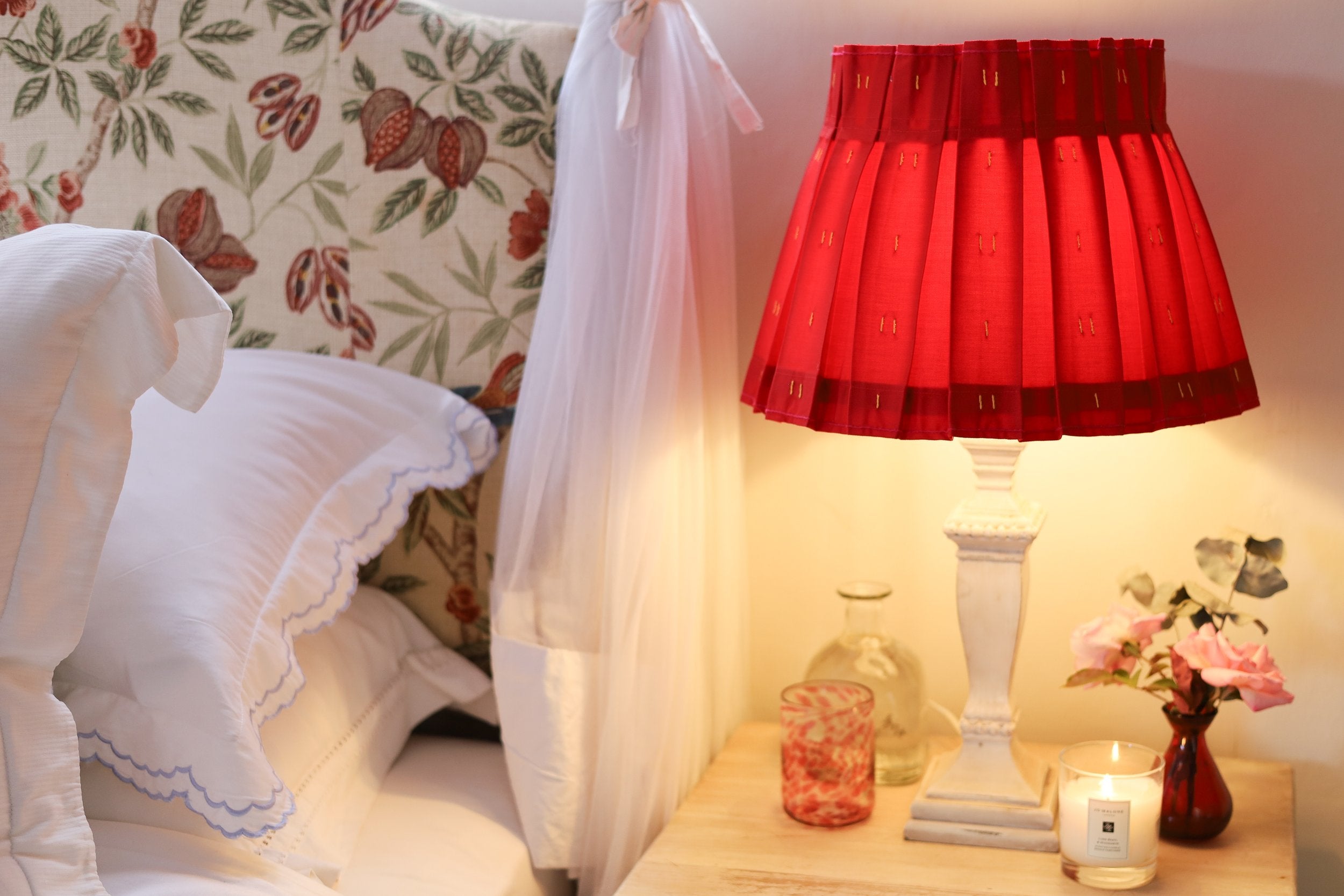 The Esther Lampshade in Radish | Beetroot & Mustard