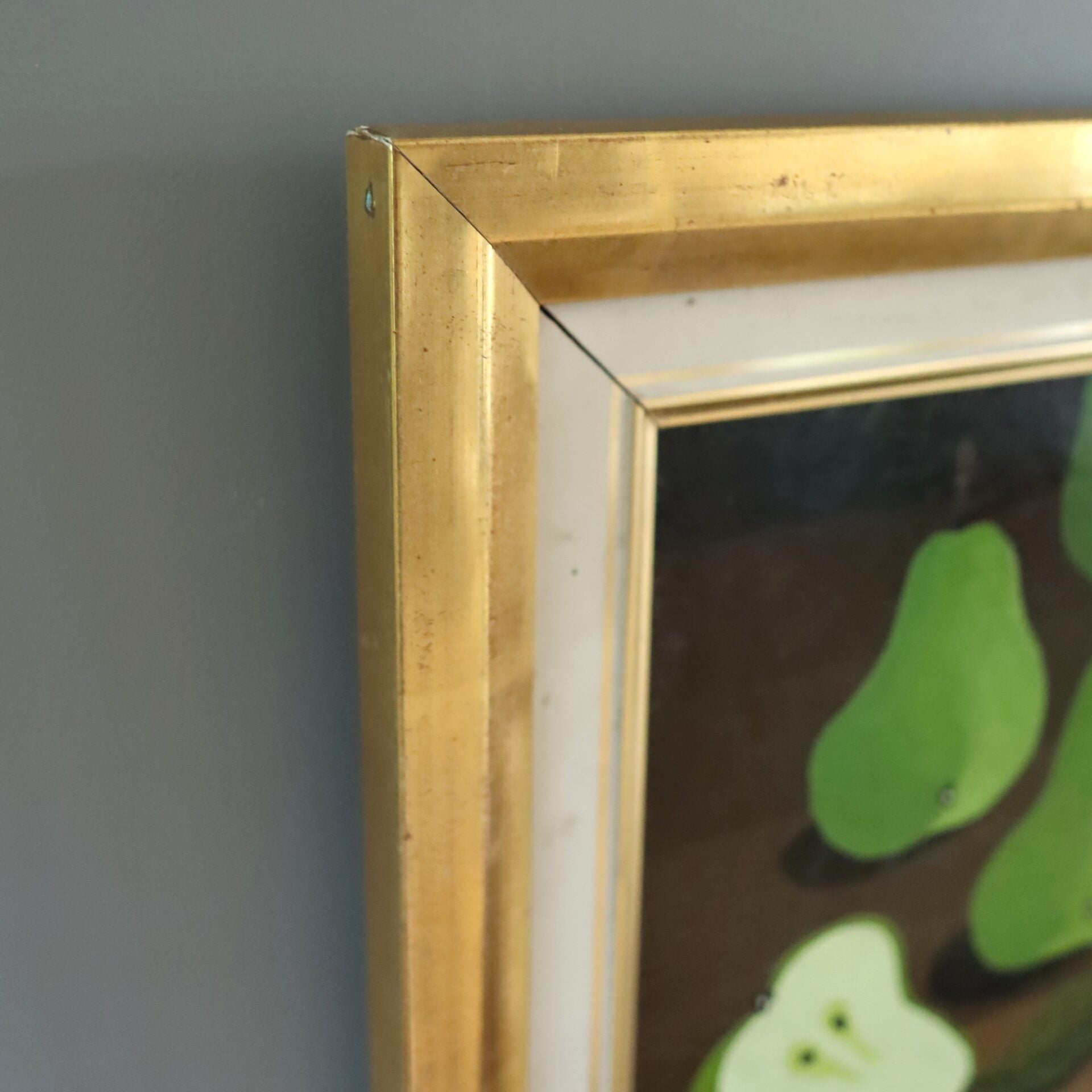 Green Pears on Table Painting