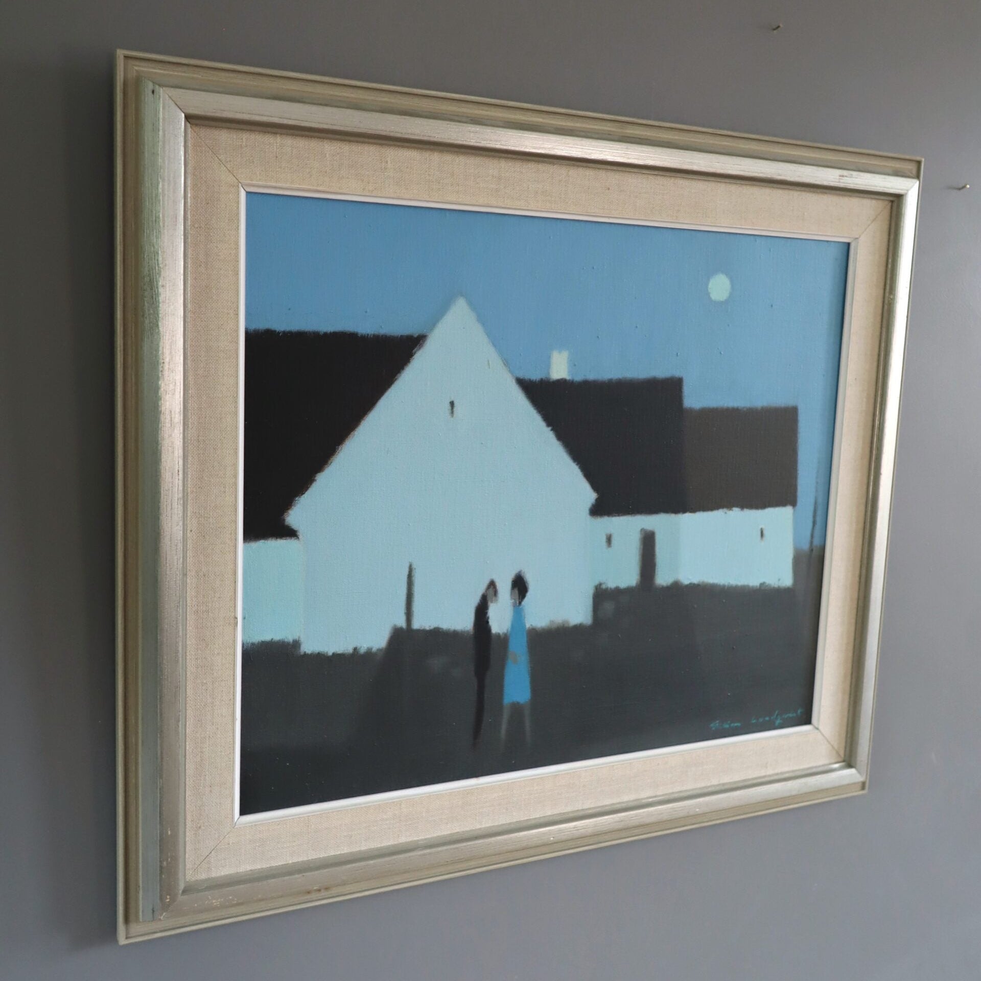 Moonlit Silhouettes Oil Painting