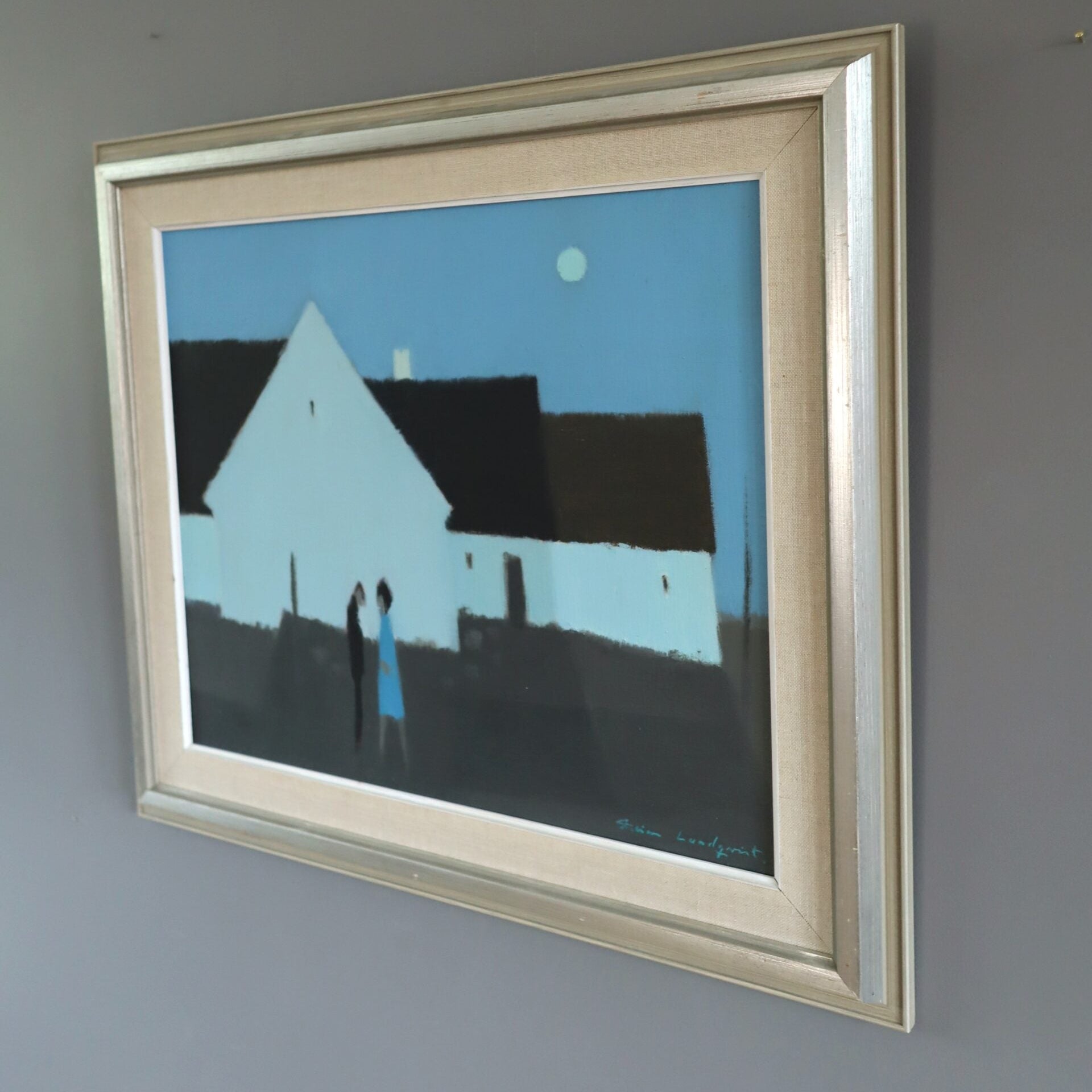 Moonlit Silhouettes Oil Painting