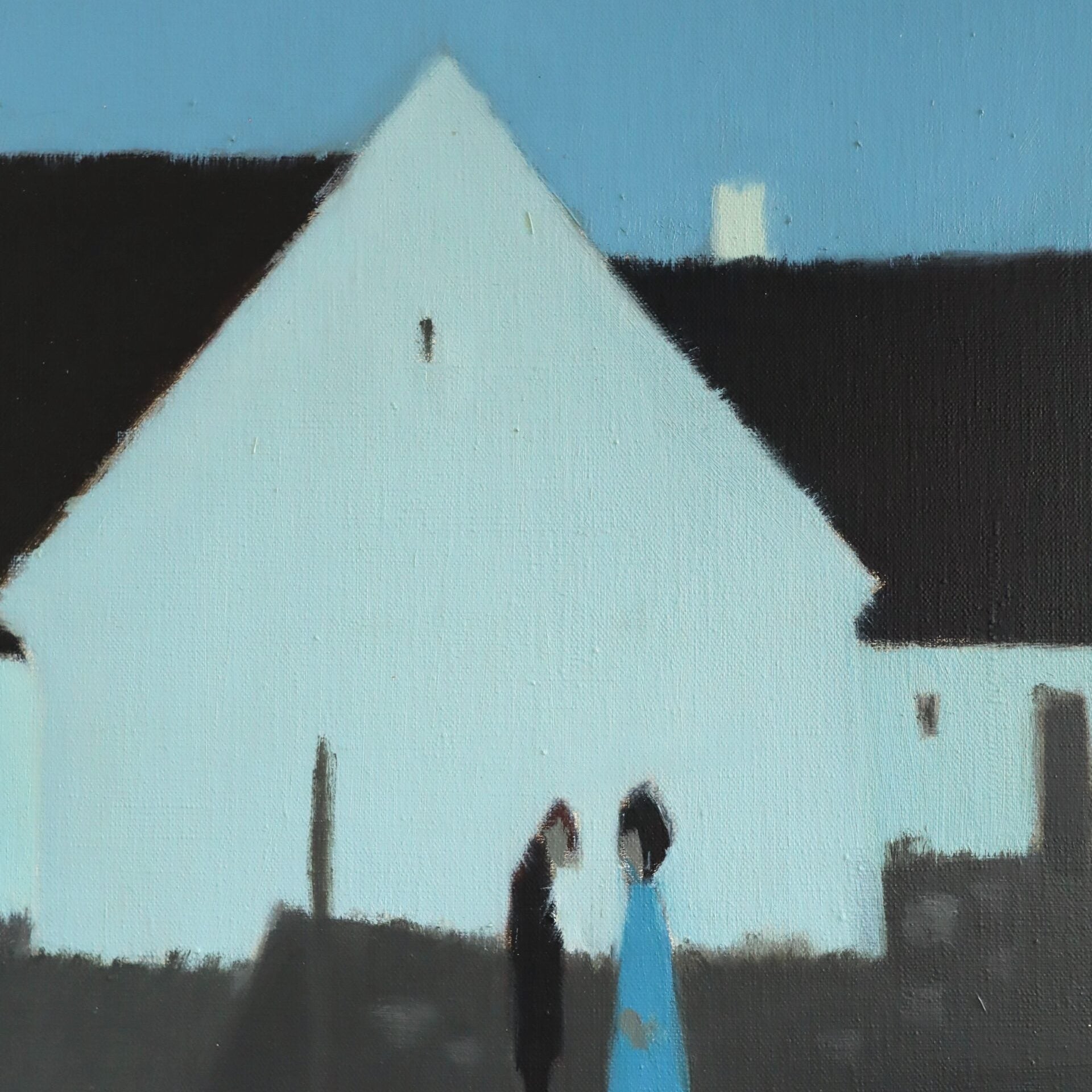Moonlit Silhouettes Oil Painting