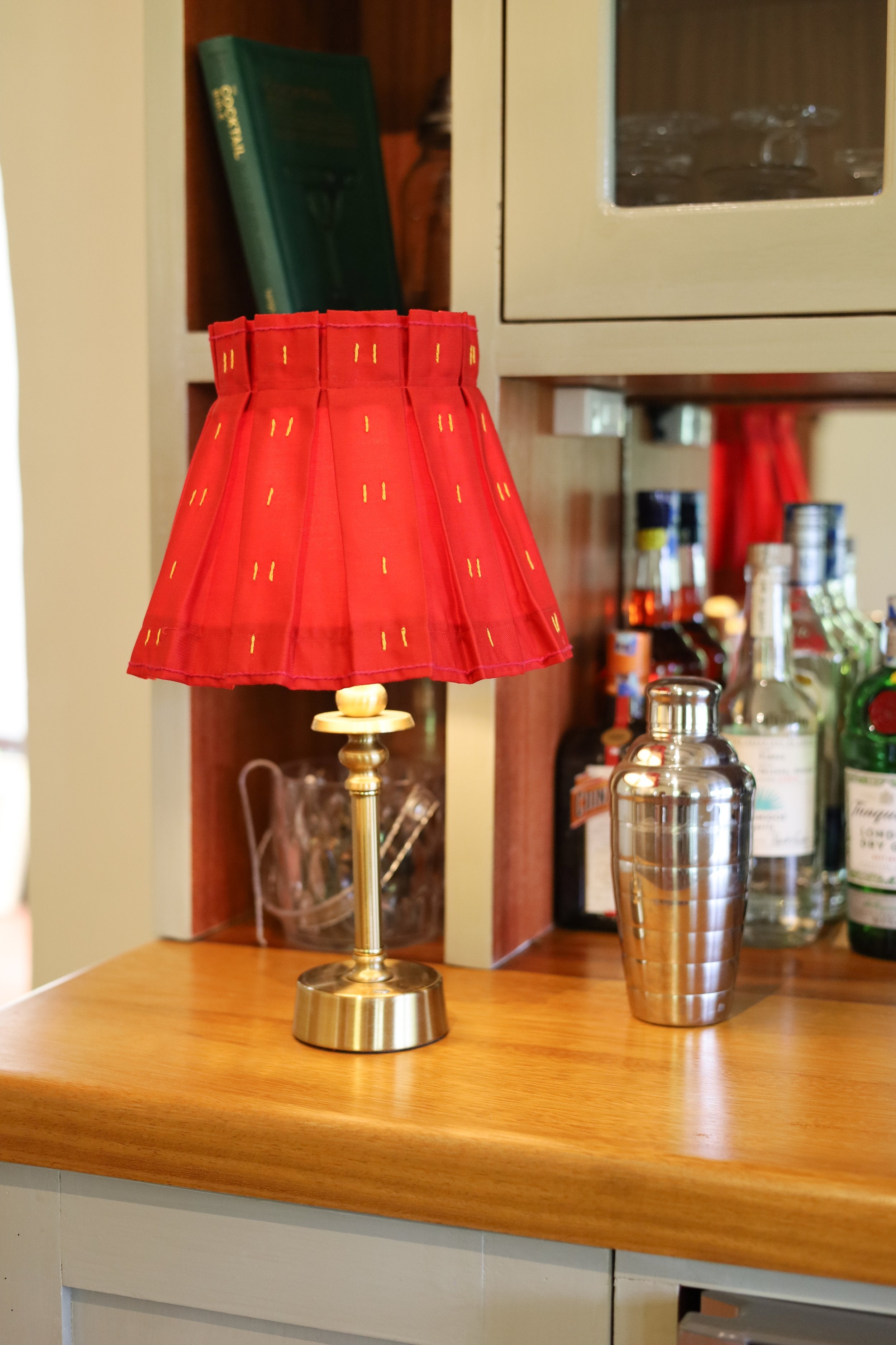 The Esther Lampshade in Radish | Beetroot & Mustard