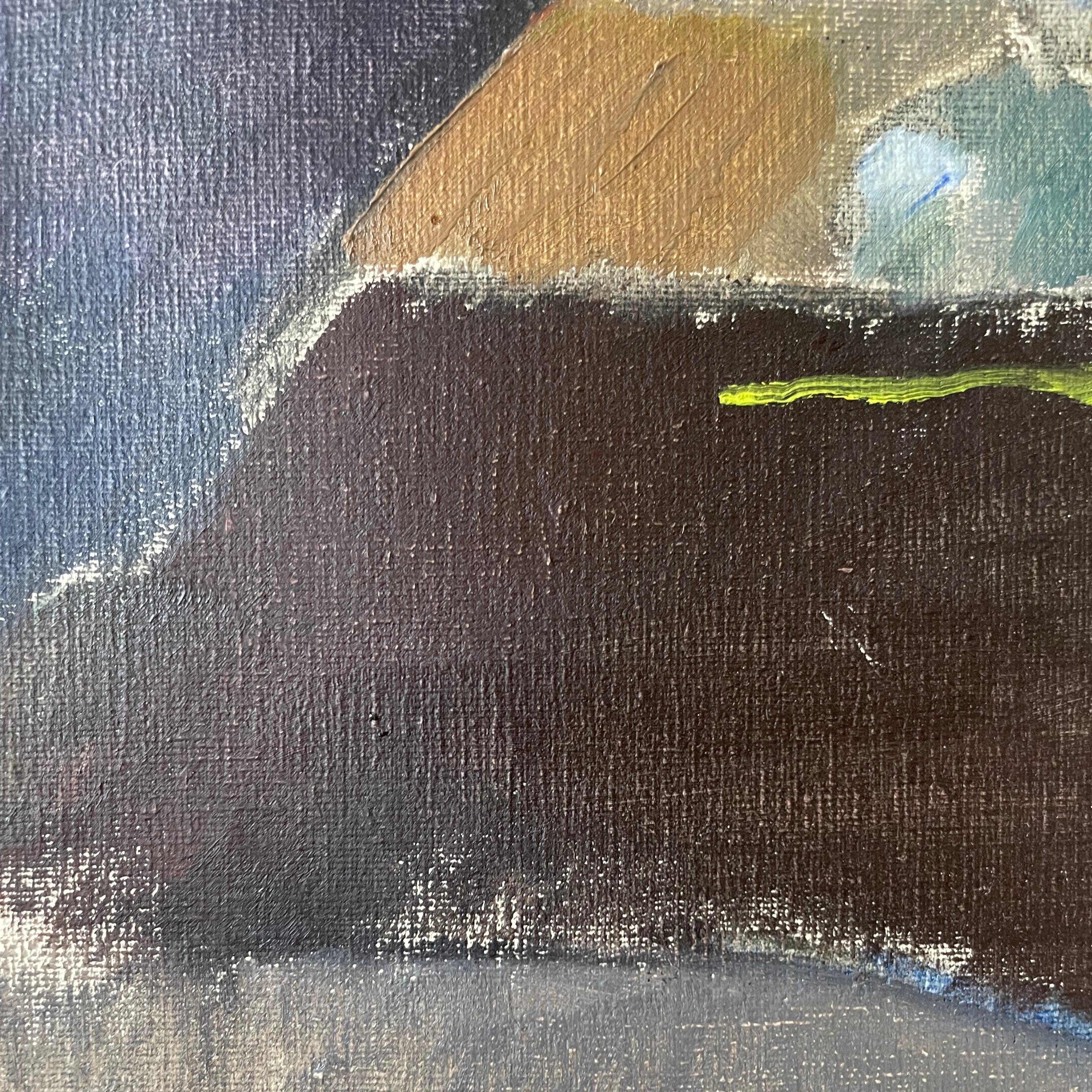 Still Life with Wine and Rose Oil Painting