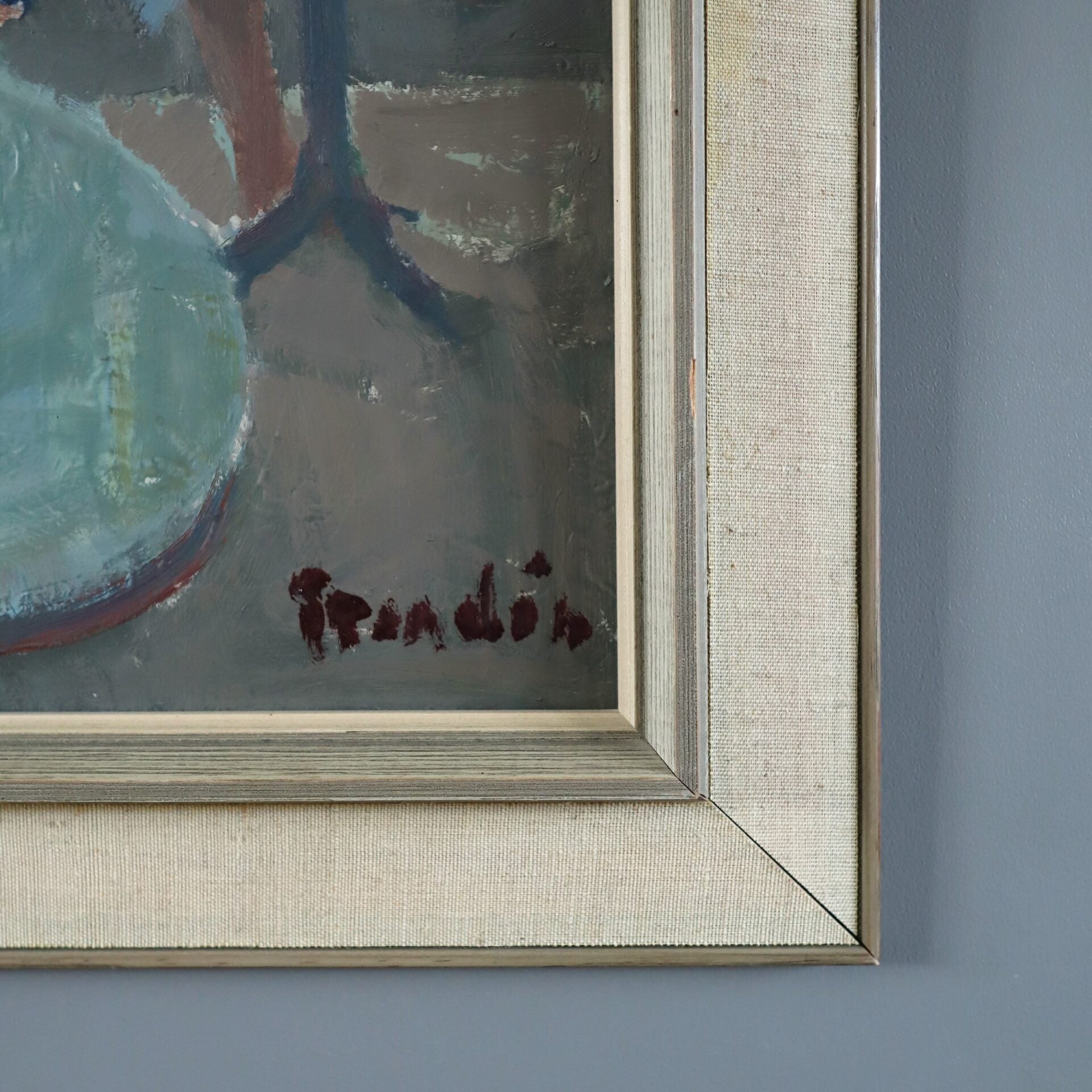 Cafe Corner Oil Painting