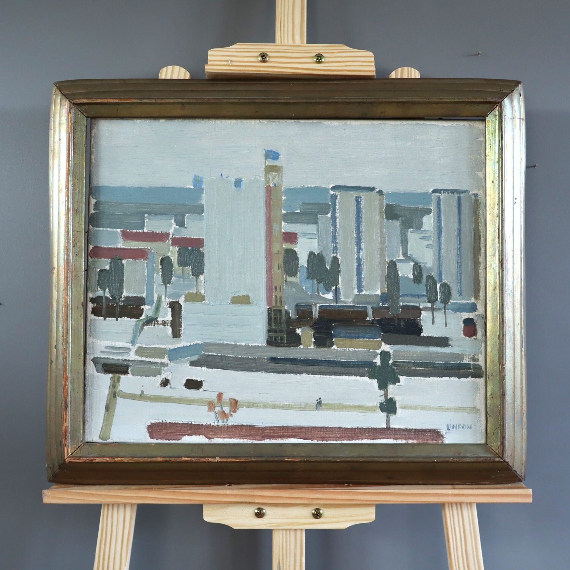 City Blocks Oil Painting