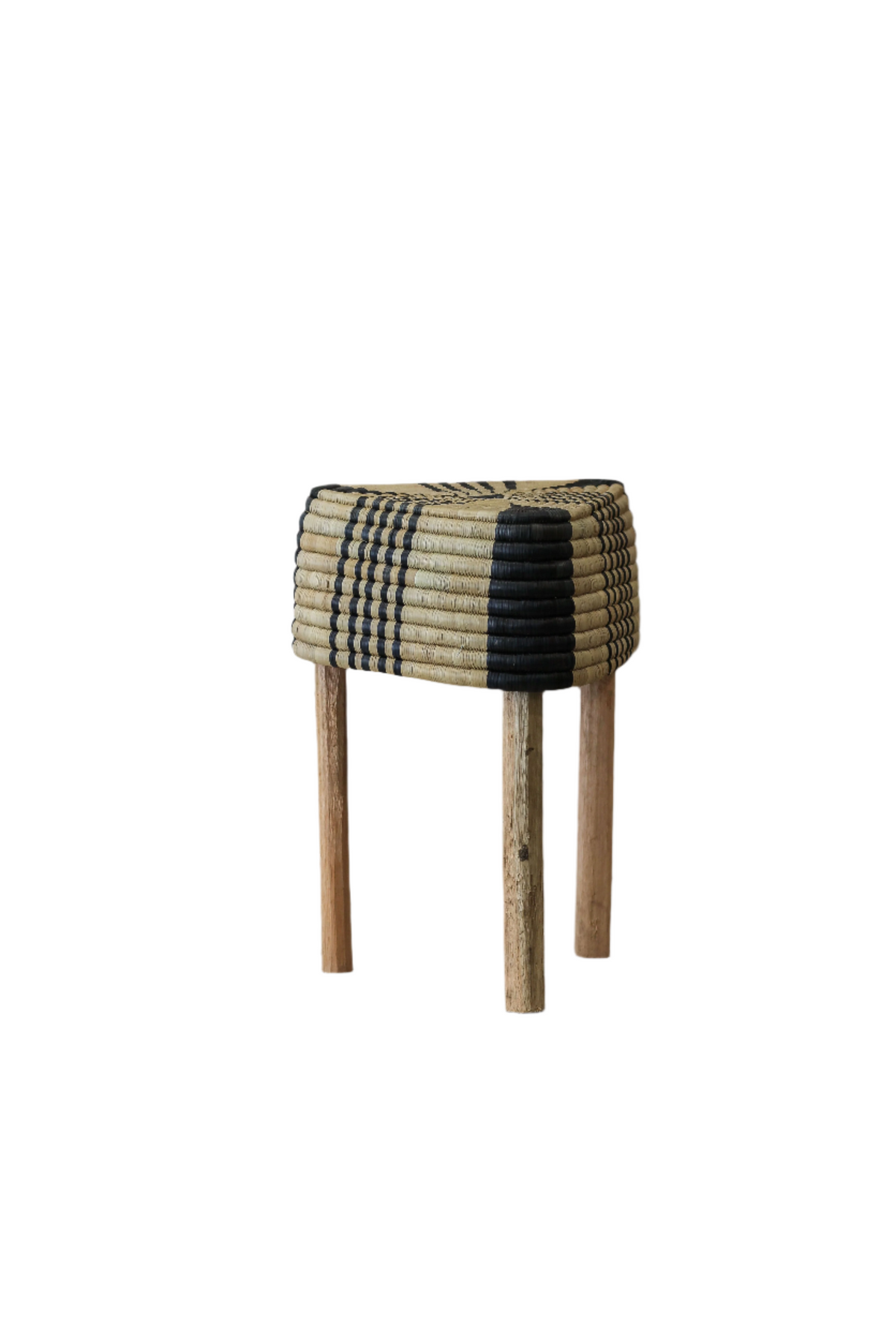 Woven Stool Black (73B)