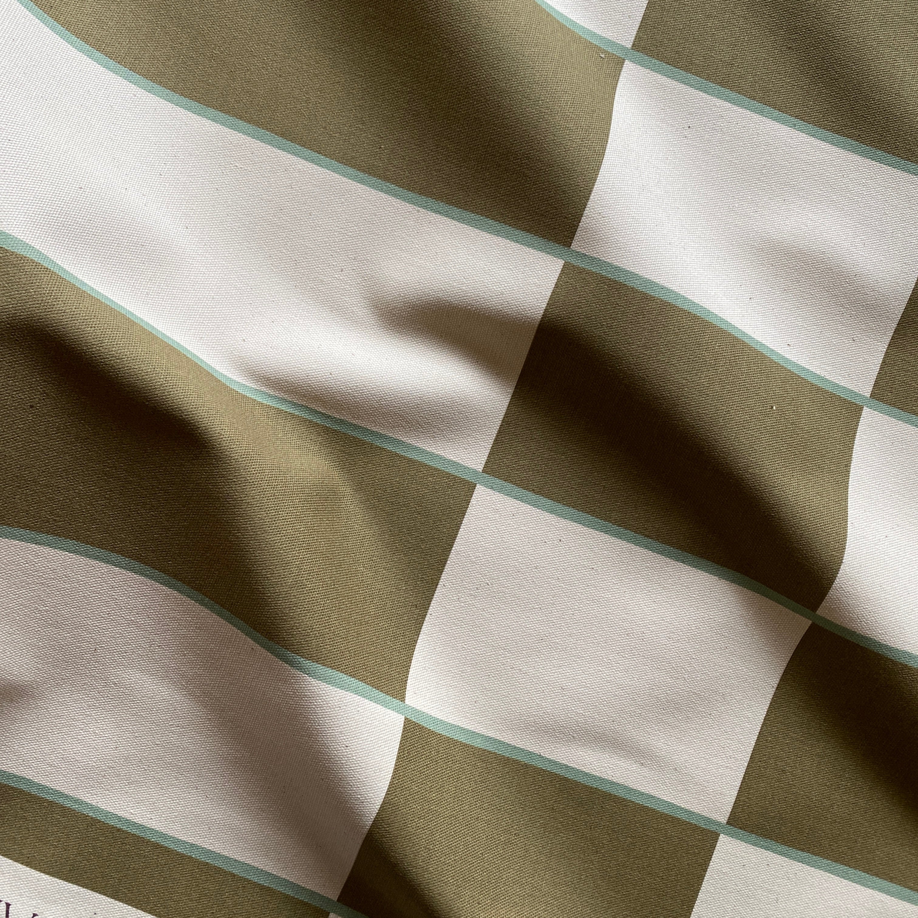 Long Check Fabric | Olive