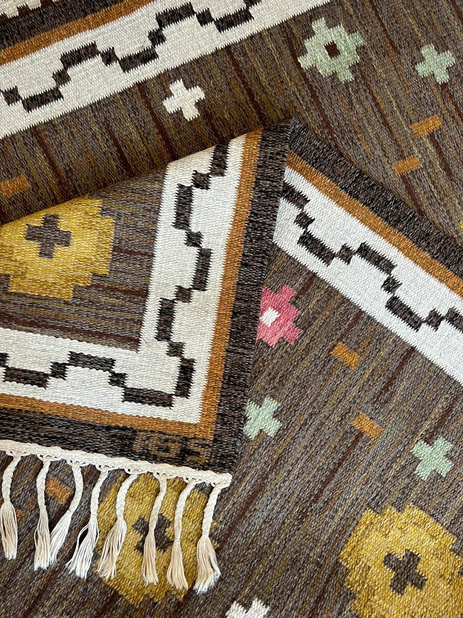 1950's Swedish flatweave by Anna-Greta Sjöqvist