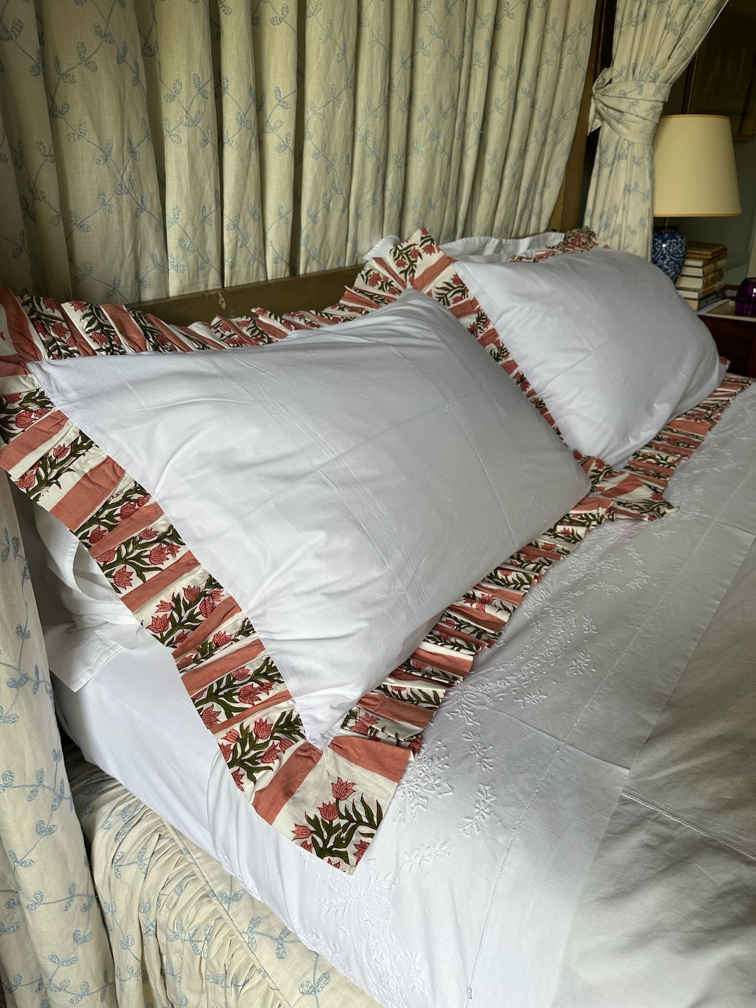 Terracotta Pink Organic Cotton Poplin Pillowcase